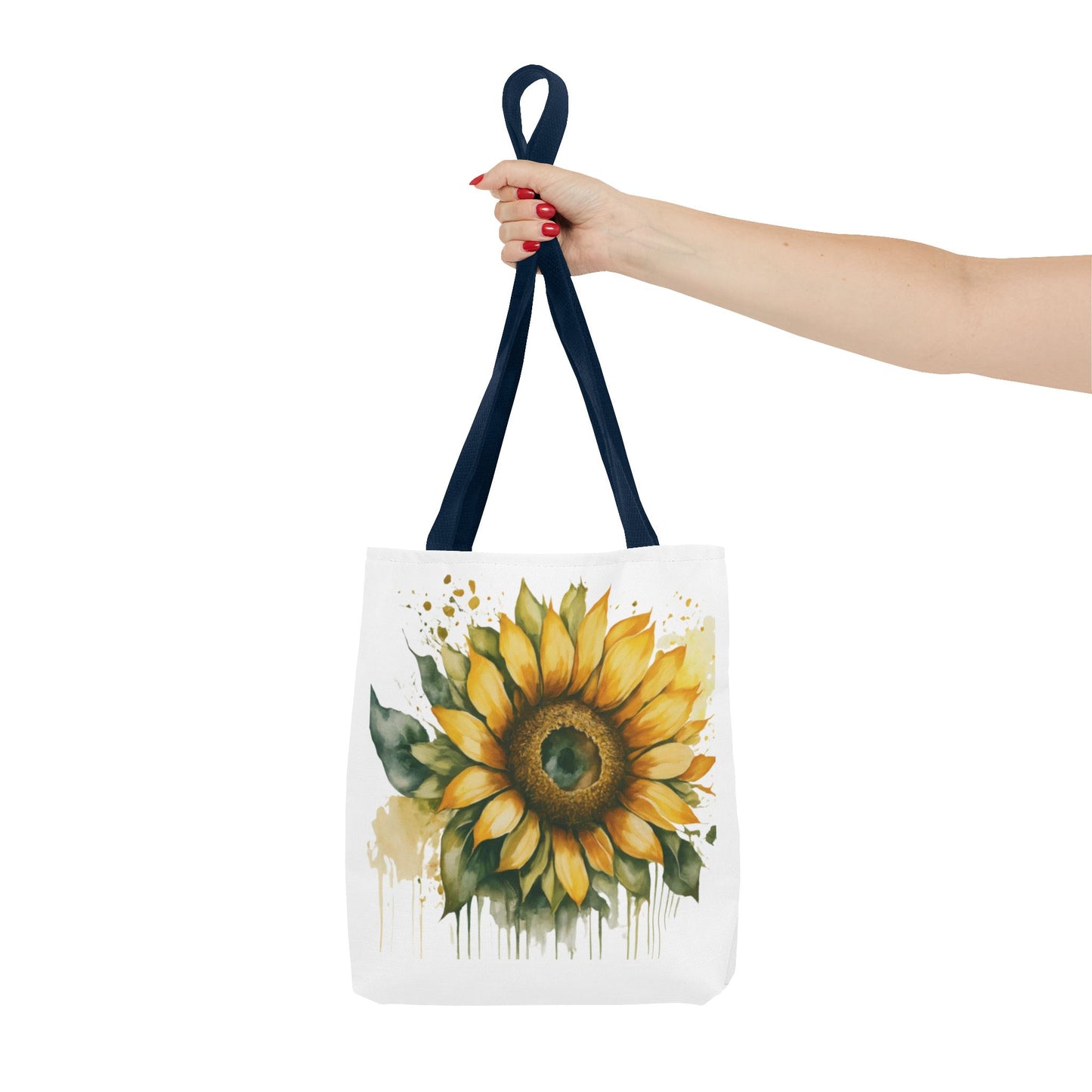 Sunflower Motivational Tote Bag - Stay Focus On The Positive, Eco-Friendly Carryall, Floral Shopping Bag, Gift for Friends, Summer Essential