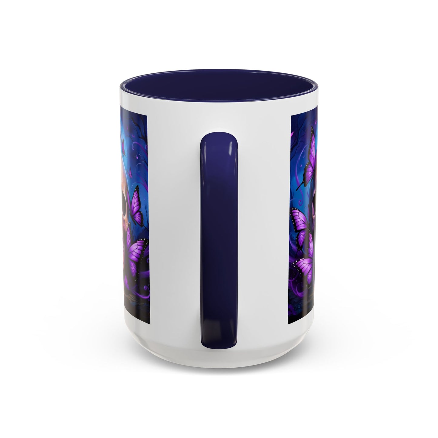 Gothic Skull & Butterfly Mug, Unique Coffee Cup, Edgy Home Decor, Gothic Gifts, Halloween Accessories