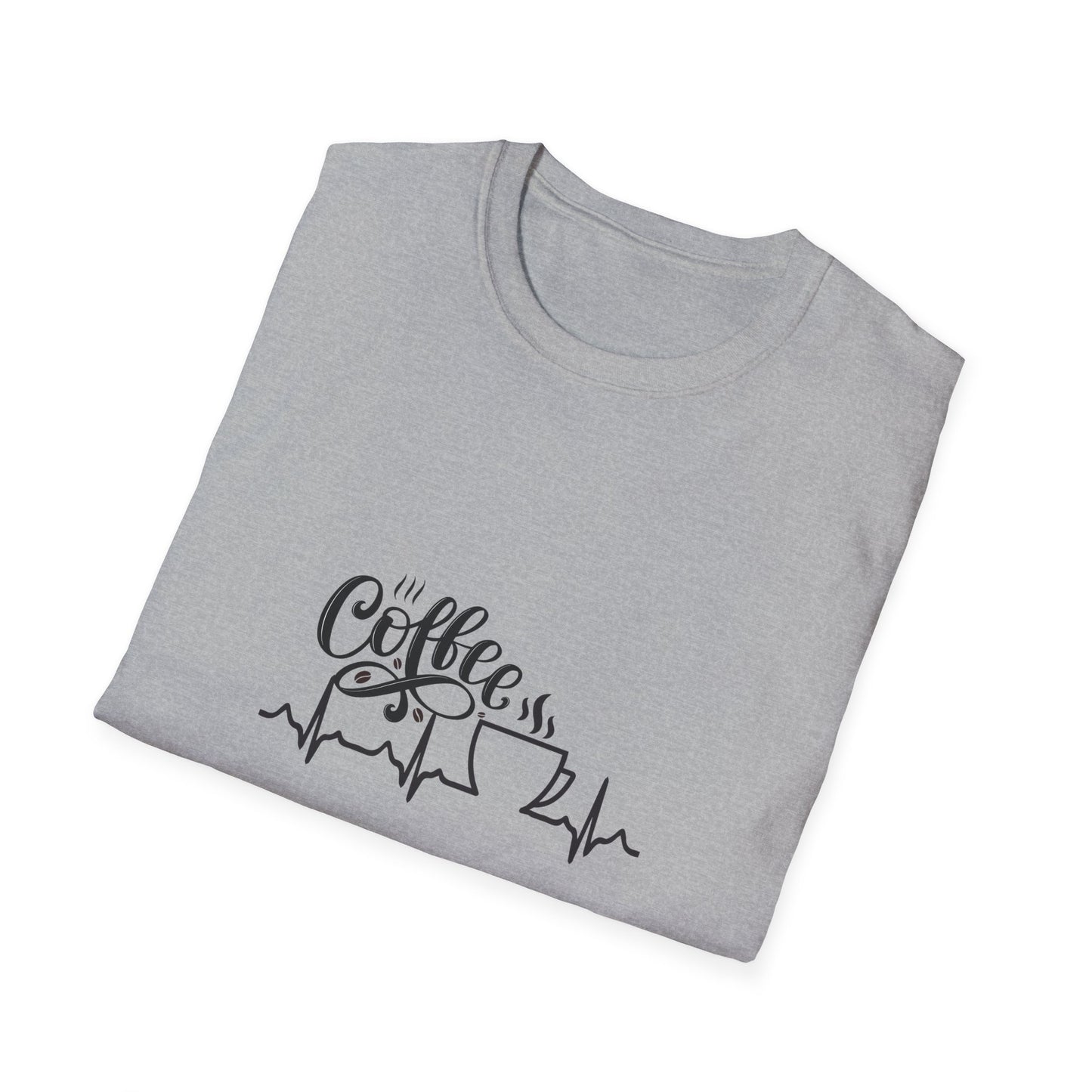 Coffee is Life Unisex Softstyle T-Shirt | Funny Coffee Tee, Gift for Coffee Lovers, Casual Wear, Caffeine Addict Shirt
