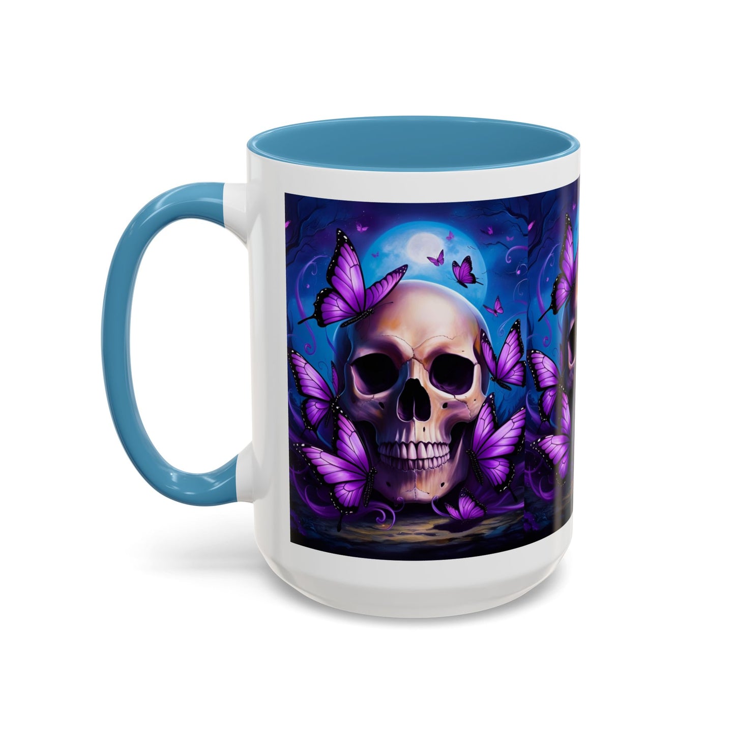 Gothic Skull & Butterfly Mug, Unique Coffee Cup, Edgy Home Decor, Gothic Gifts, Halloween Accessories