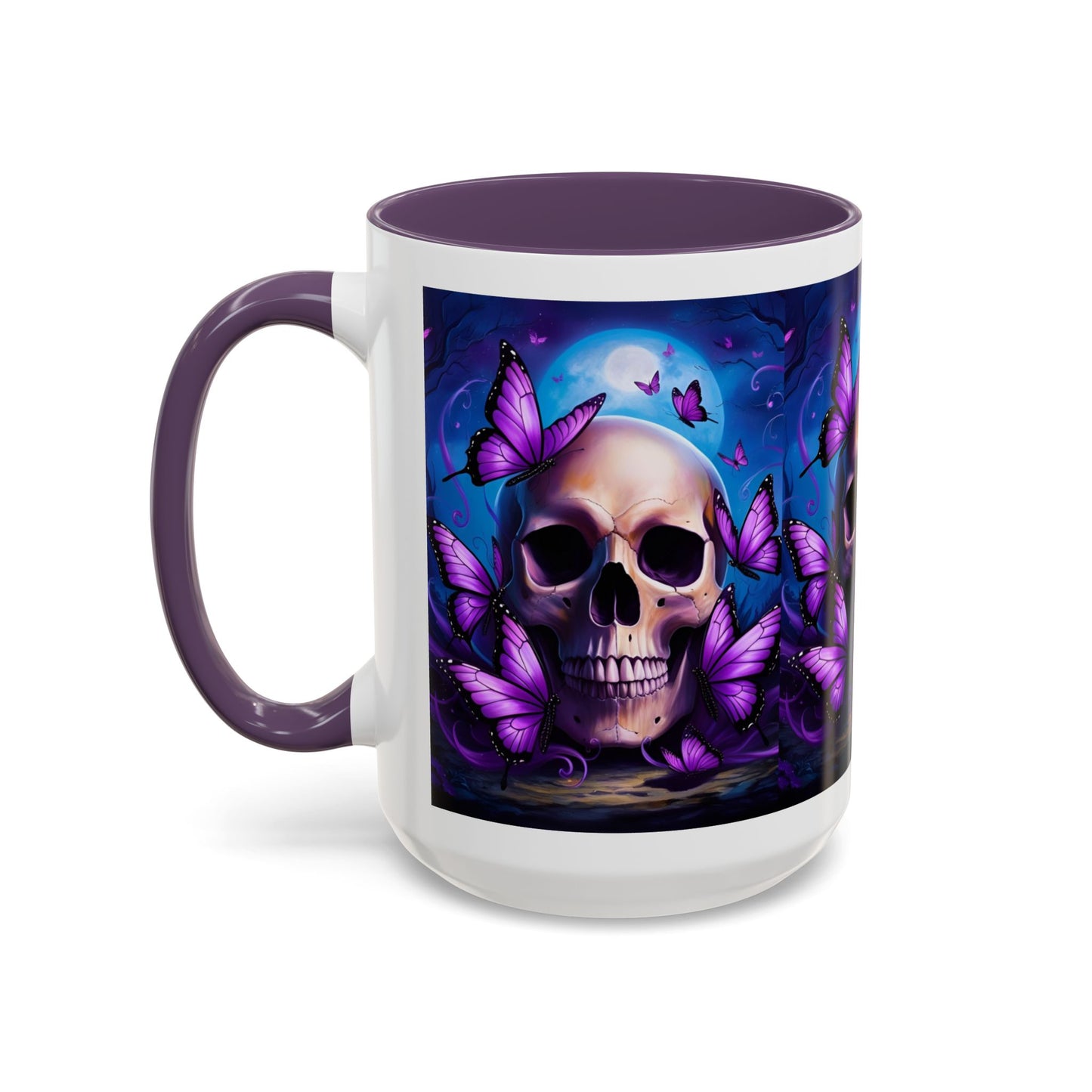 Gothic Skull & Butterfly Mug, Unique Coffee Cup, Edgy Home Decor, Gothic Gifts, Halloween Accessories