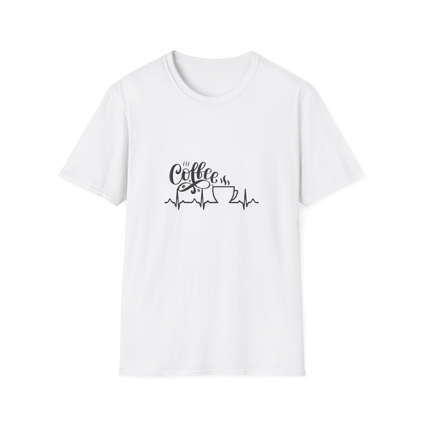Coffee is Life Unisex Softstyle T-Shirt | Funny Coffee Tee, Gift for Coffee Lovers, Casual Wear, Caffeine Addict Shirt