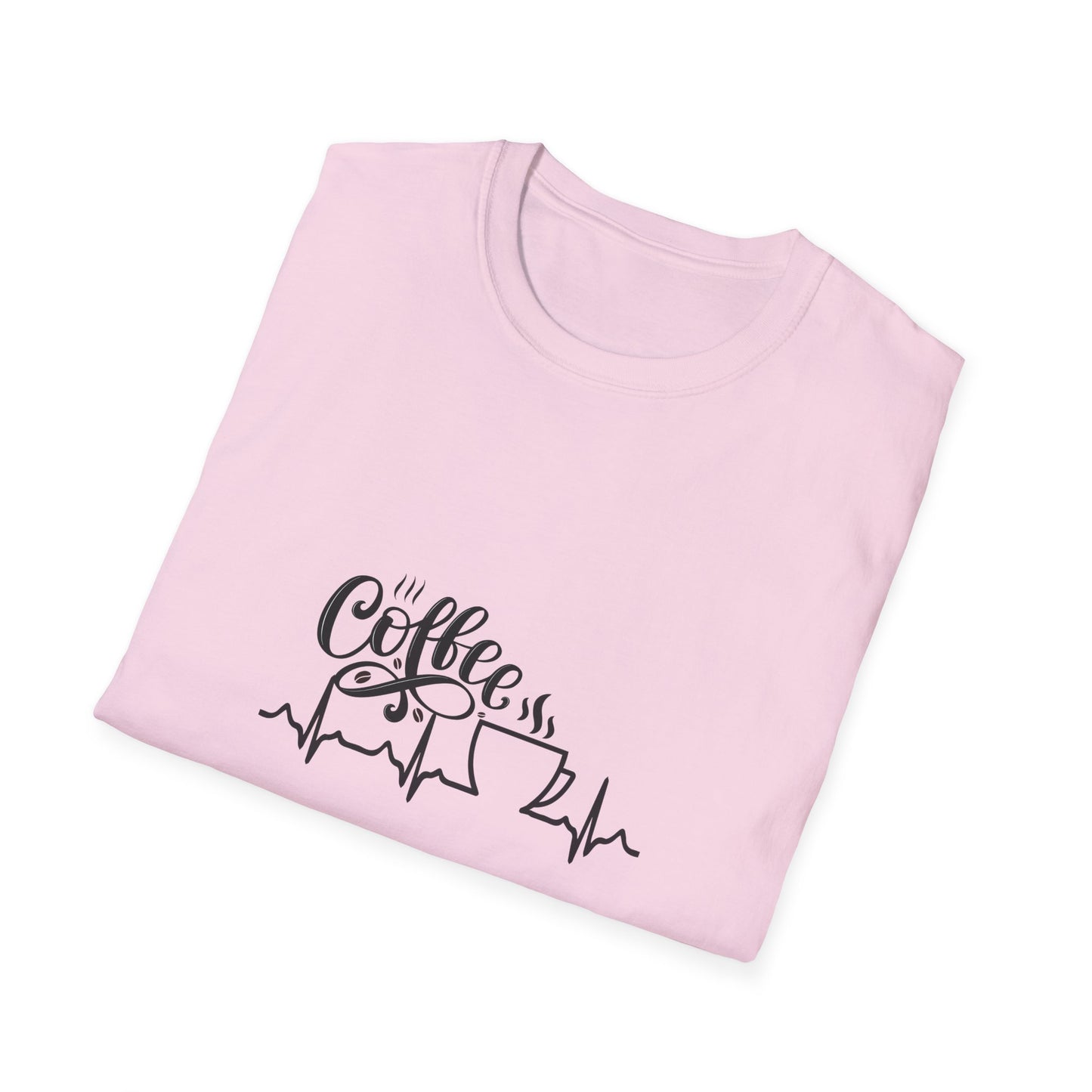 Coffee is Life Unisex Softstyle T-Shirt | Funny Coffee Tee, Gift for Coffee Lovers, Casual Wear, Caffeine Addict Shirt