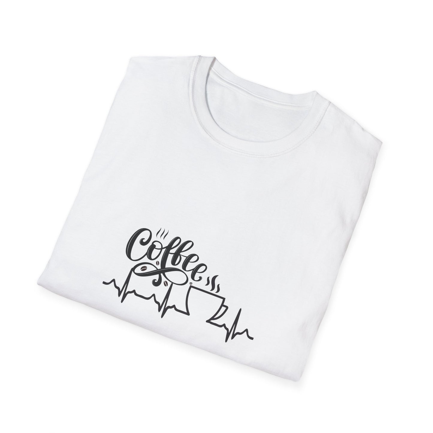 Coffee is Life Unisex Softstyle T-Shirt | Funny Coffee Tee, Gift for Coffee Lovers, Casual Wear, Caffeine Addict Shirt
