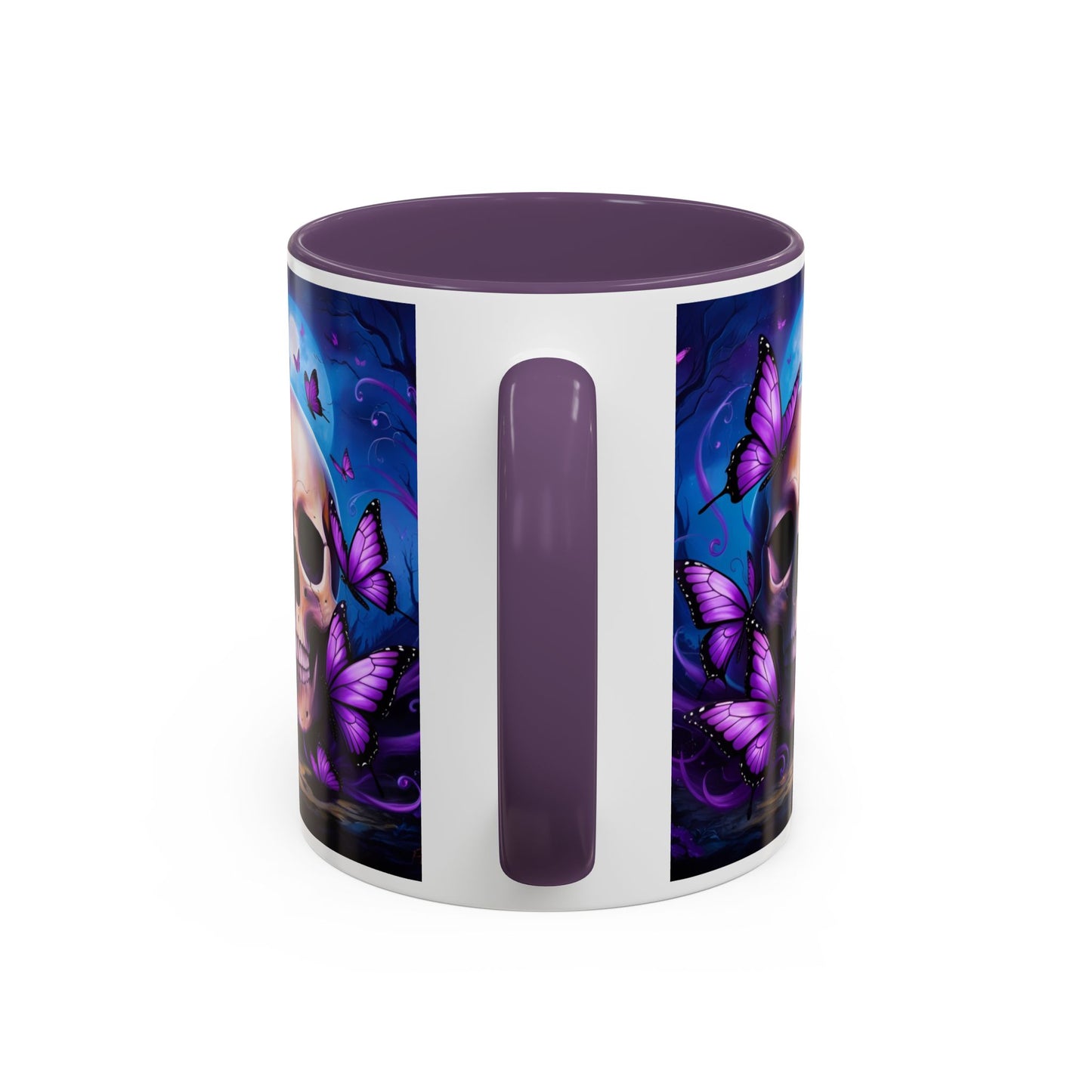 Gothic Skull & Butterfly Mug, Unique Coffee Cup, Edgy Home Decor, Gothic Gifts, Halloween Accessories