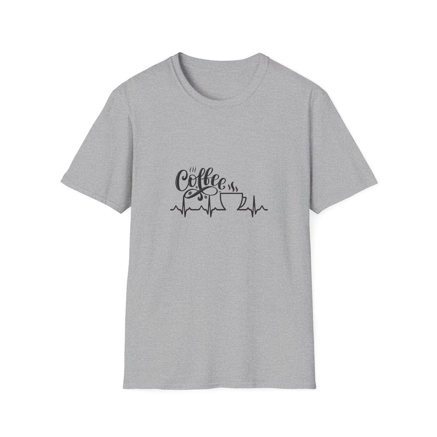 Coffee is Life Unisex Softstyle T-Shirt | Funny Coffee Tee, Gift for Coffee Lovers, Casual Wear, Caffeine Addict Shirt