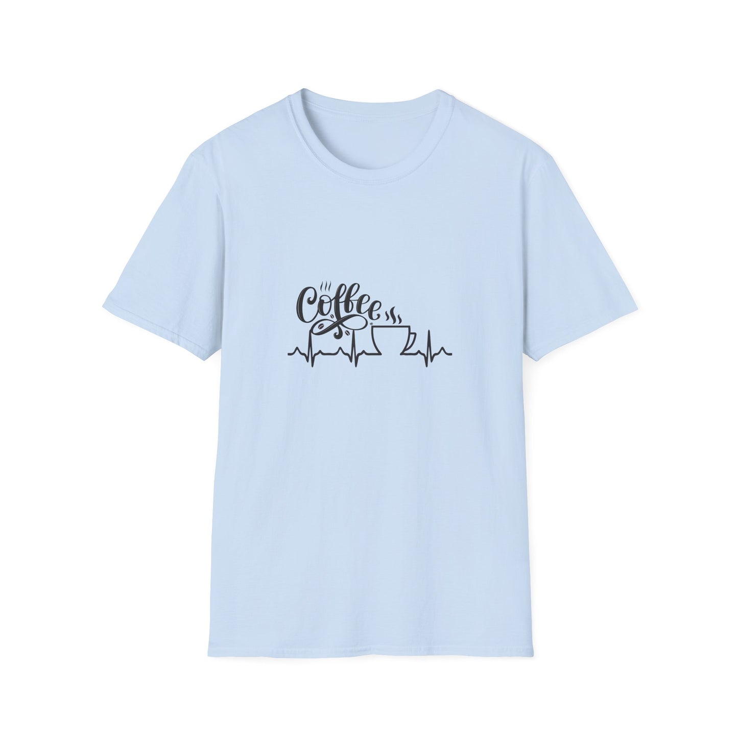 Coffee is Life Unisex Softstyle T-Shirt | Funny Coffee Tee, Gift for Coffee Lovers, Casual Wear, Caffeine Addict Shirt