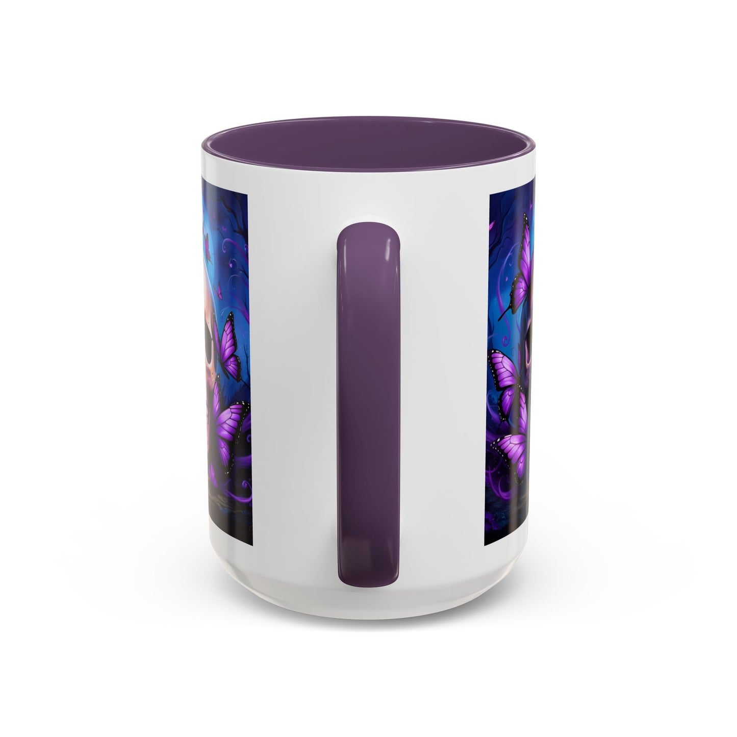 Gothic Skull & Butterfly Mug, Unique Coffee Cup, Edgy Home Decor, Gothic Gifts, Halloween Accessories