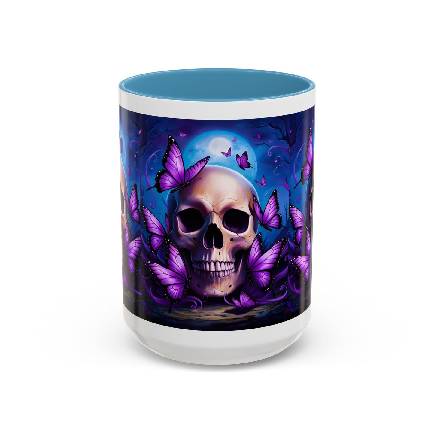 Gothic Skull & Butterfly Mug, Unique Coffee Cup, Edgy Home Decor, Gothic Gifts, Halloween Accessories