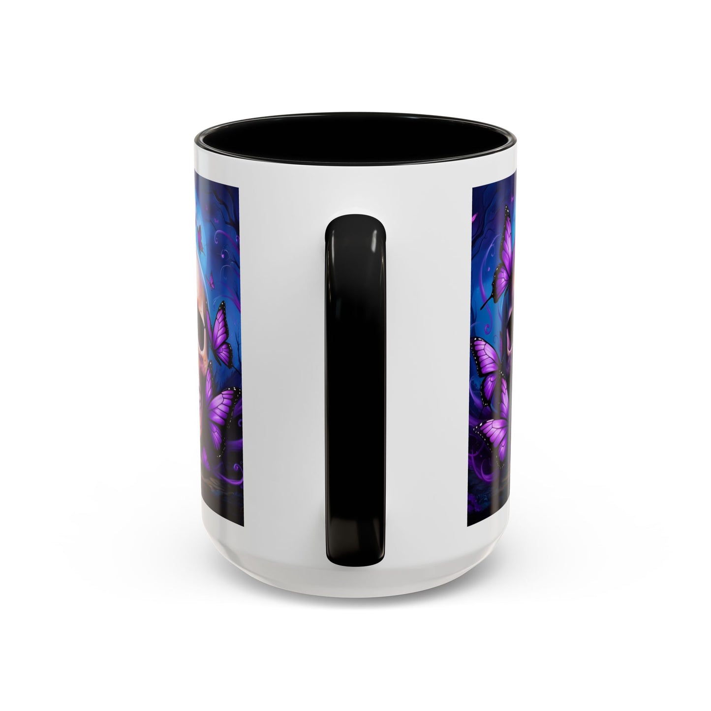 Gothic Skull & Butterfly Mug, Unique Coffee Cup, Edgy Home Decor, Gothic Gifts, Halloween Accessories