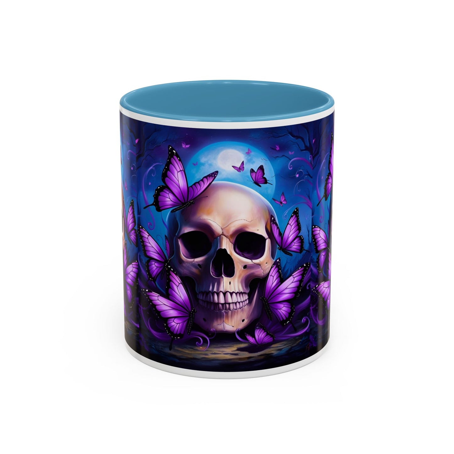 Gothic Skull & Butterfly Mug, Unique Coffee Cup, Edgy Home Decor, Gothic Gifts, Halloween Accessories