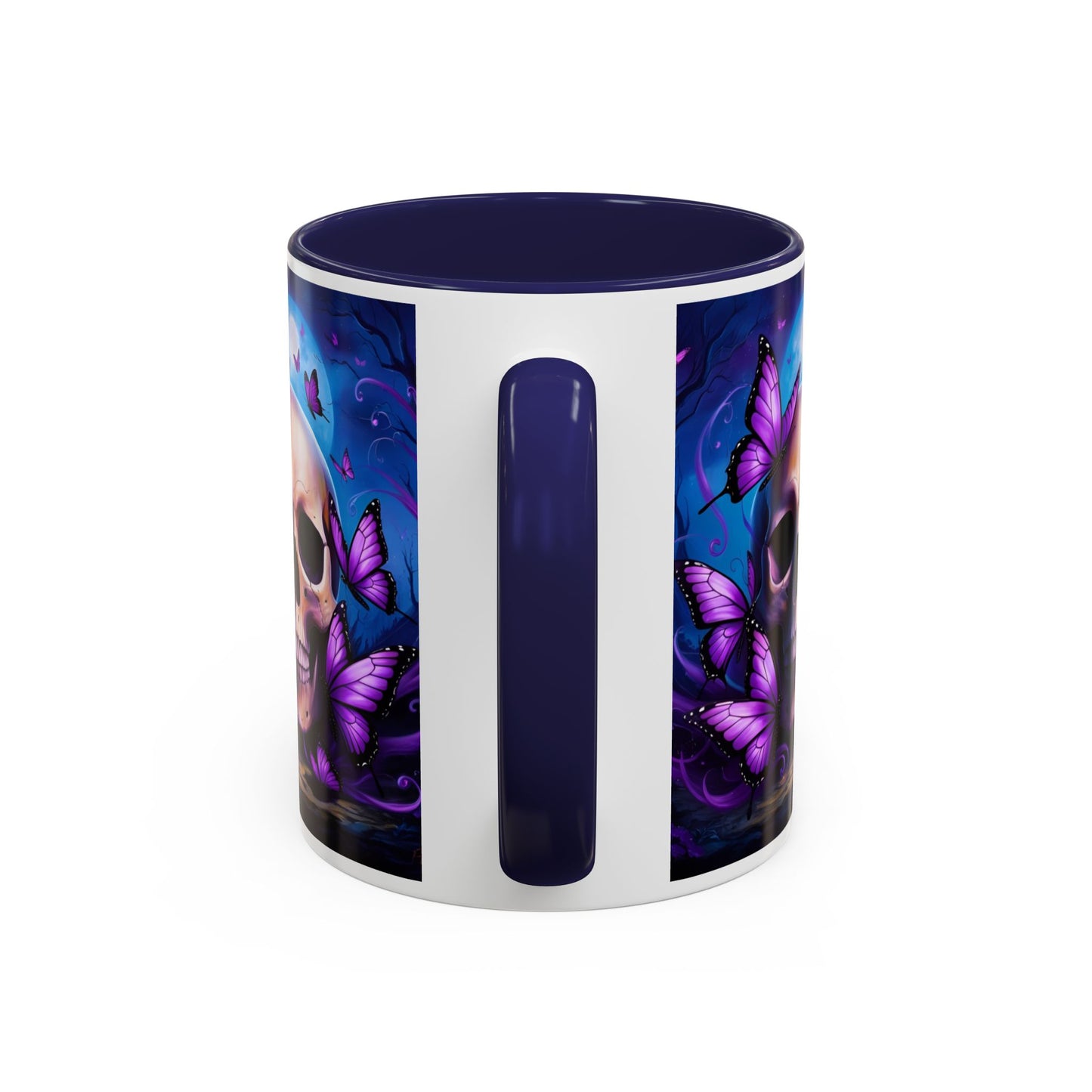 Gothic Skull & Butterfly Mug, Unique Coffee Cup, Edgy Home Decor, Gothic Gifts, Halloween Accessories