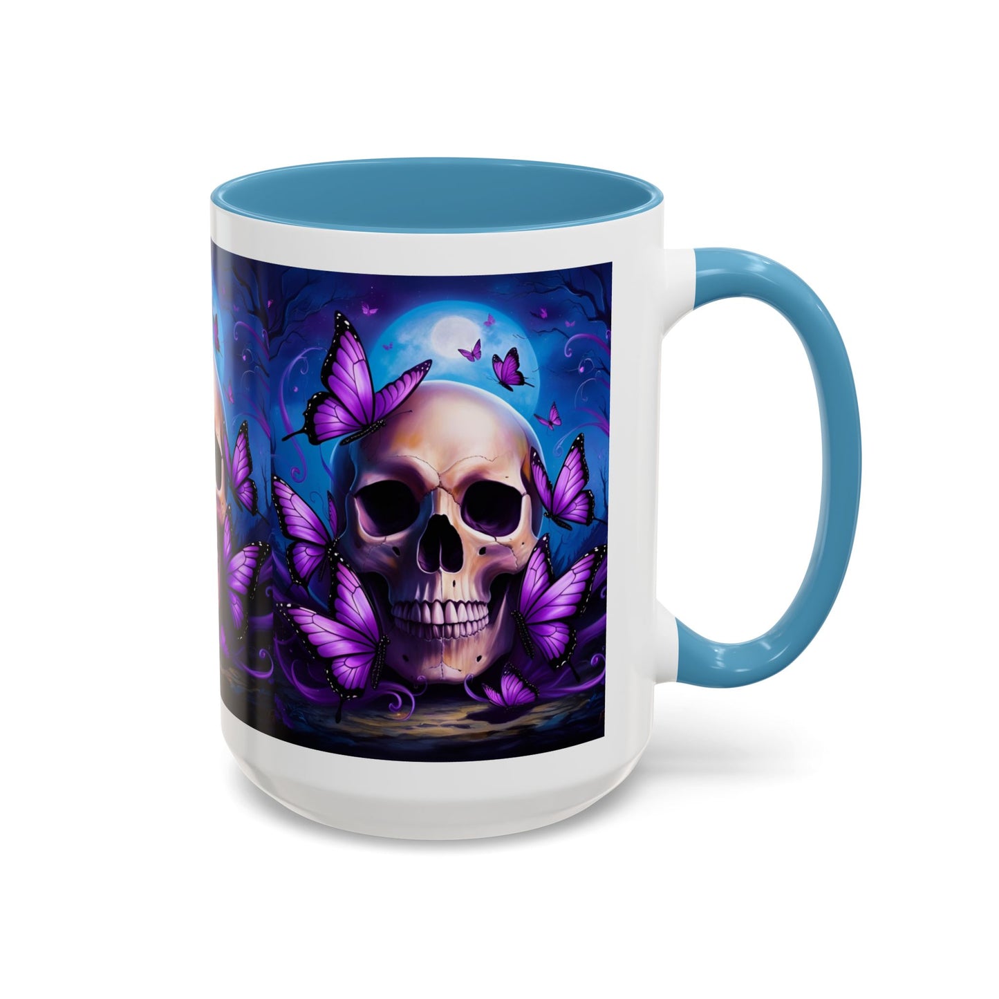 Gothic Skull & Butterfly Mug, Unique Coffee Cup, Edgy Home Decor, Gothic Gifts, Halloween Accessories