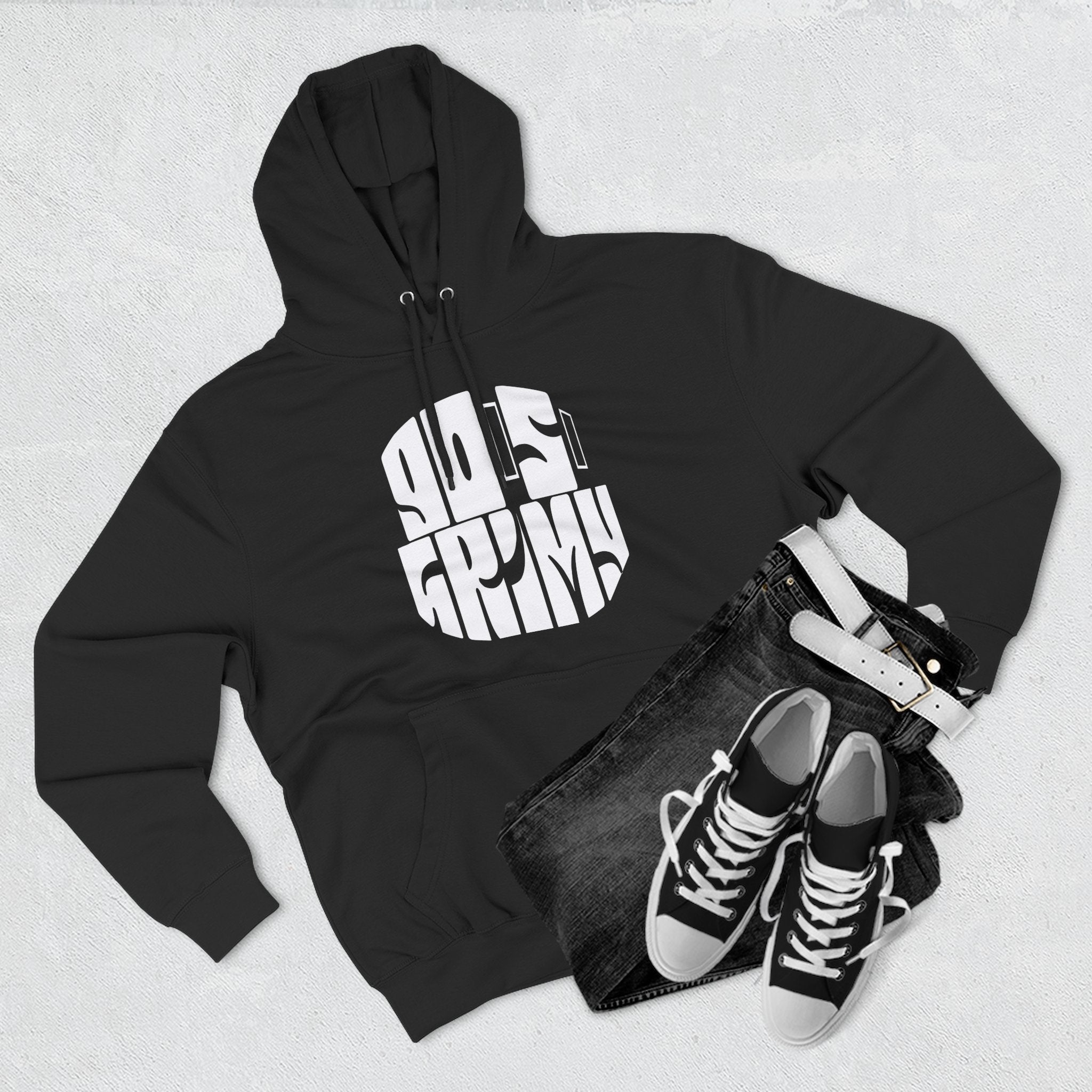 Retro 'Guilty As Charged' Graphic Hoodie — Vintage Circle Logo Pullover