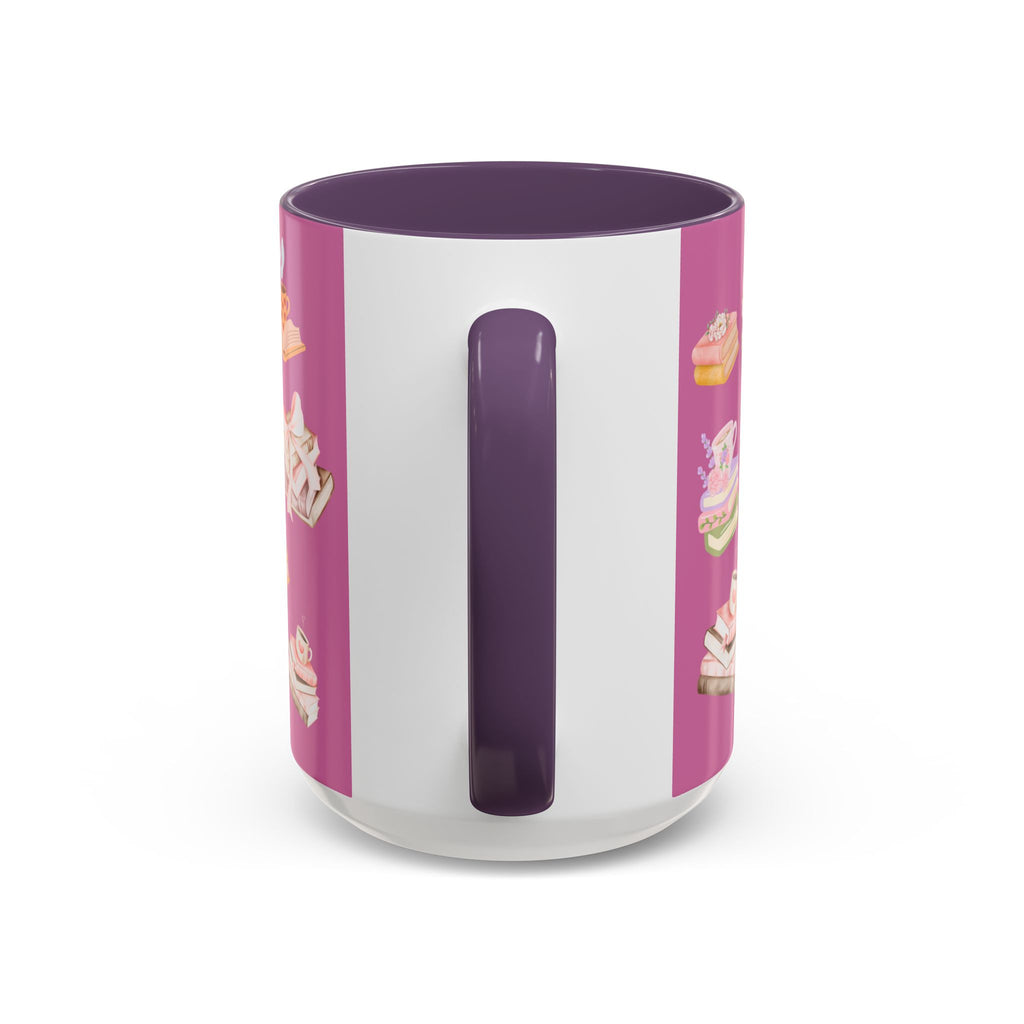 Highland Cow Coffee Mug — Cute Floral Heart Cow Accent Mug (11/15oz)