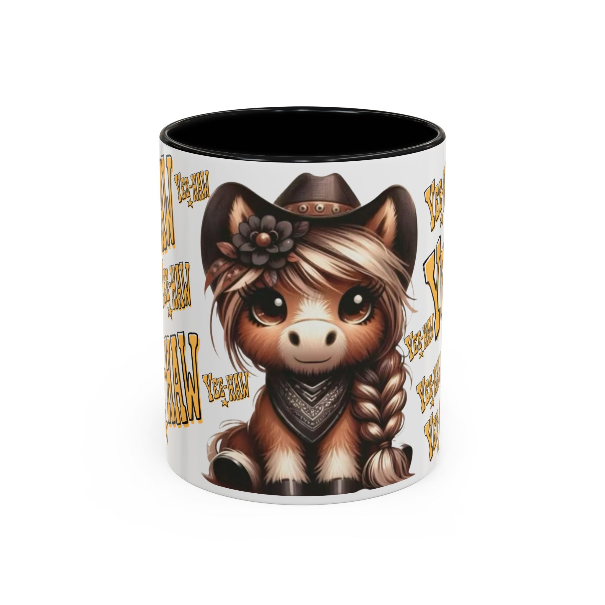 Cowgirl Pony Illustration Mug | Yee-Haw Accent Coffee Mug 11oz/15oz
