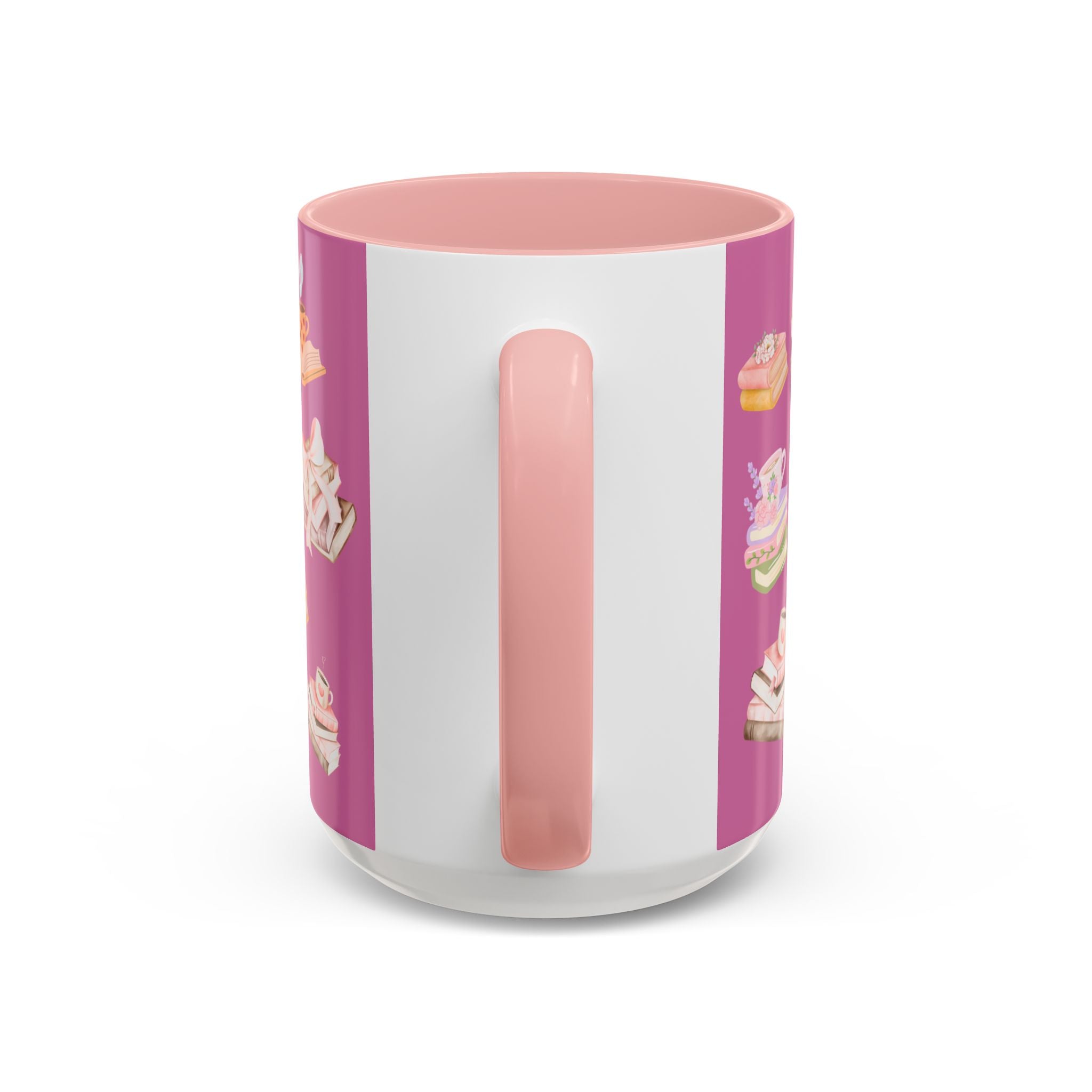 Highland Cow Coffee Mug — Cute Floral Heart Cow Accent Mug (11/15oz)