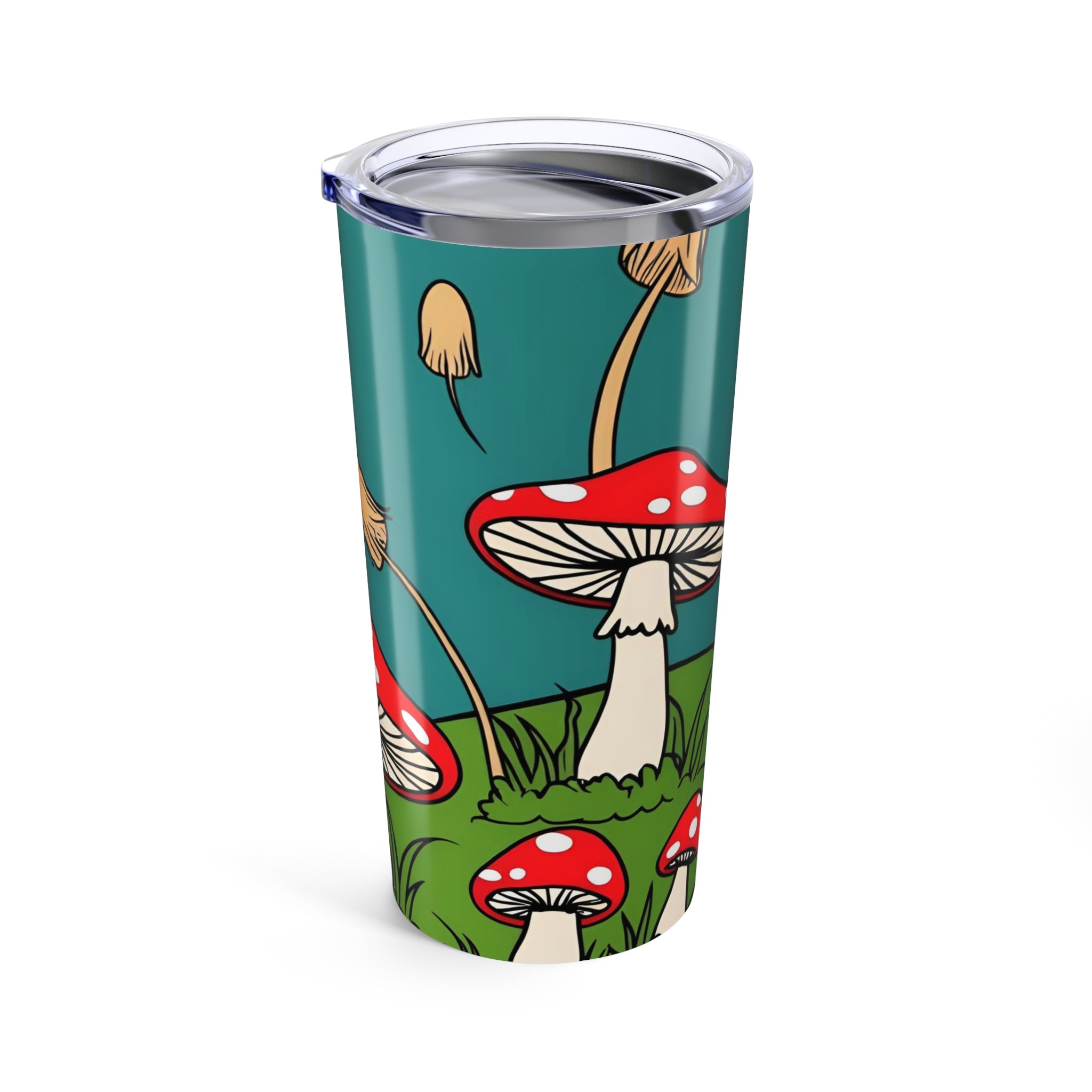 Travel Mug  Red Toadstool Tumbler Mushroom Forest 20oz