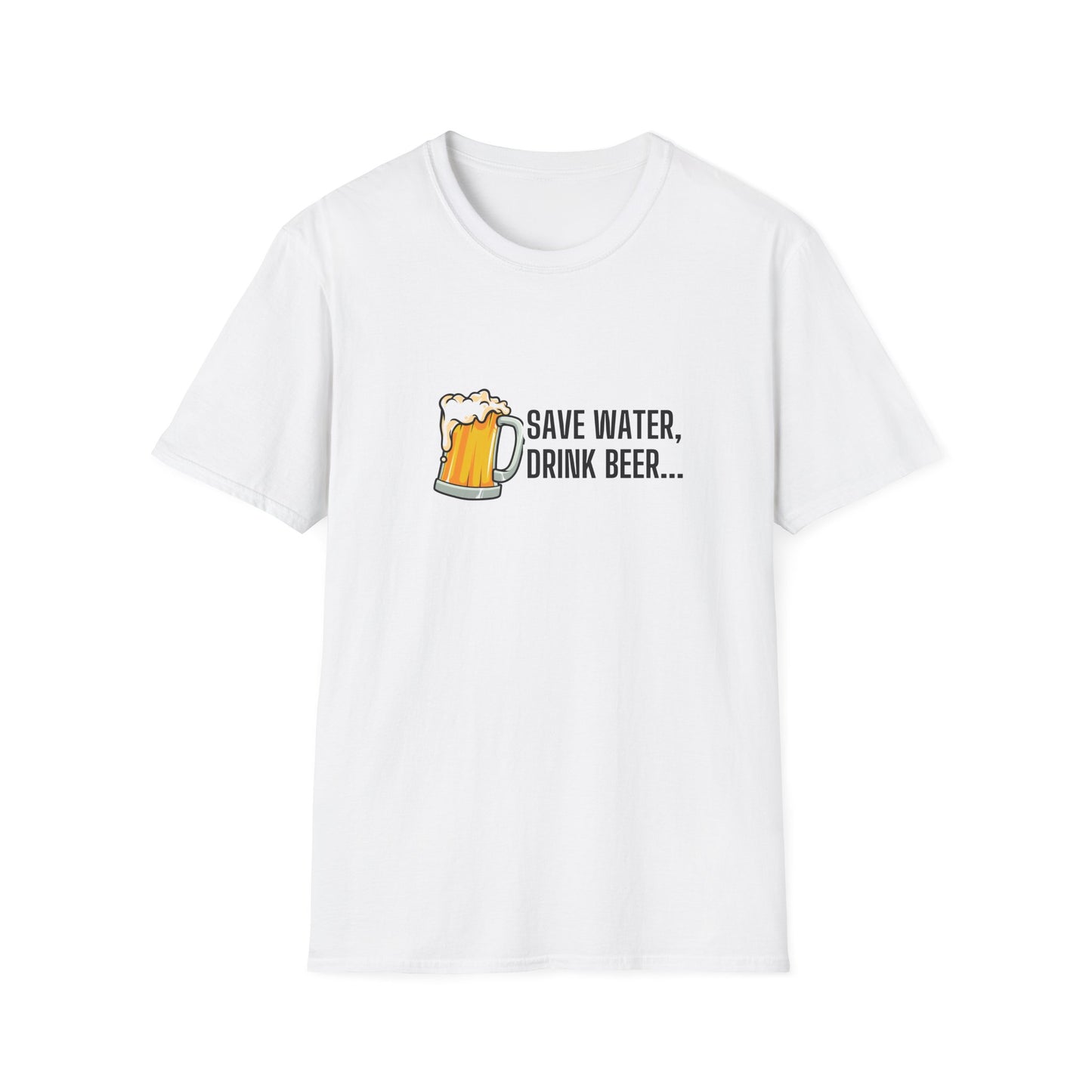 Beer Graphic T-Shirt — “Save Water, Drink Beer” Funny Brewery Shirt