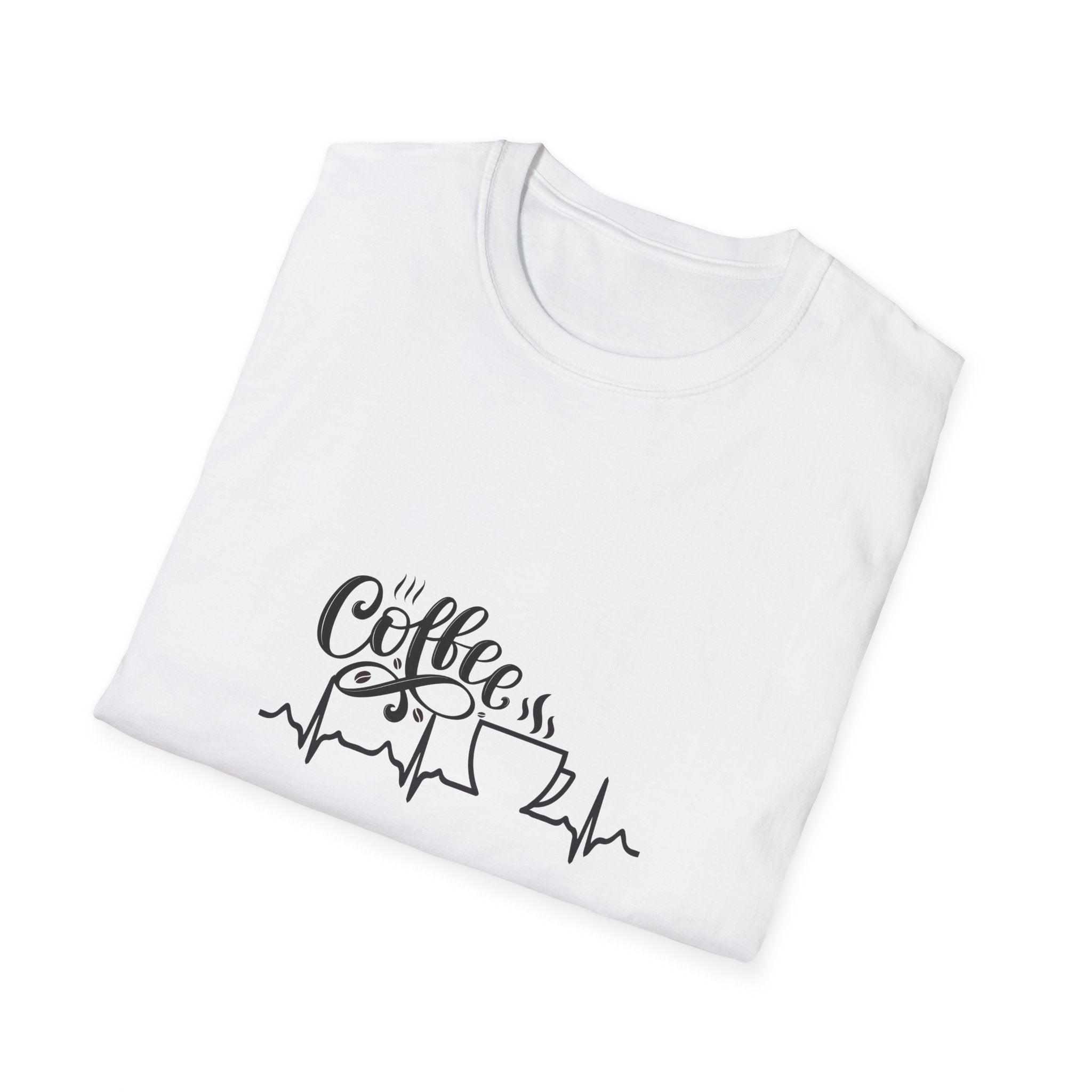 Coffee is Life Unisex Softstyle T-Shirt | Funny Coffee Tee, Gift for Coffee Lovers, Casual Wear, Caffeine Addict Shirt