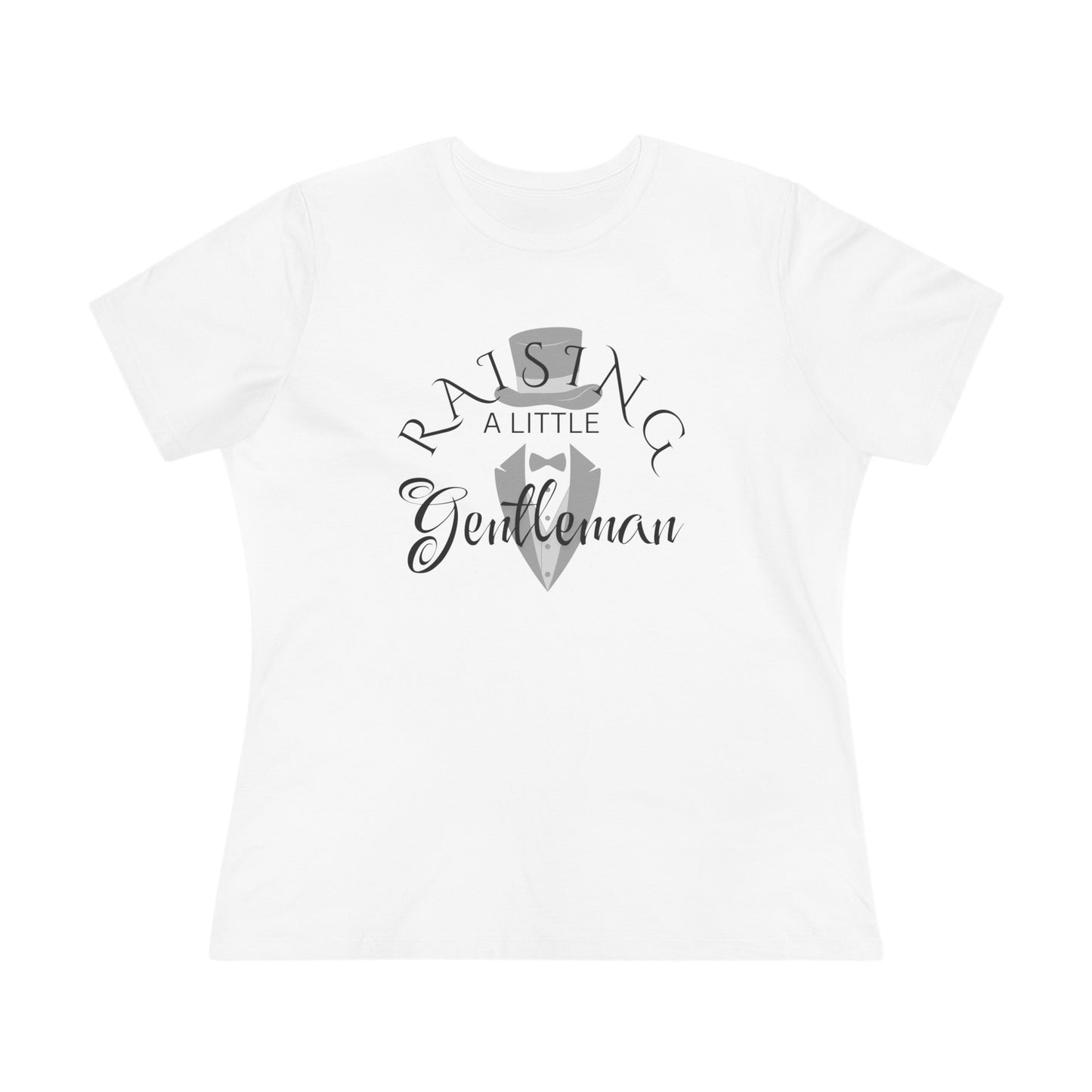 Matching T-Shirt for Women's & Child: Raising a Little Gentleman Softstyle Cotton Tee