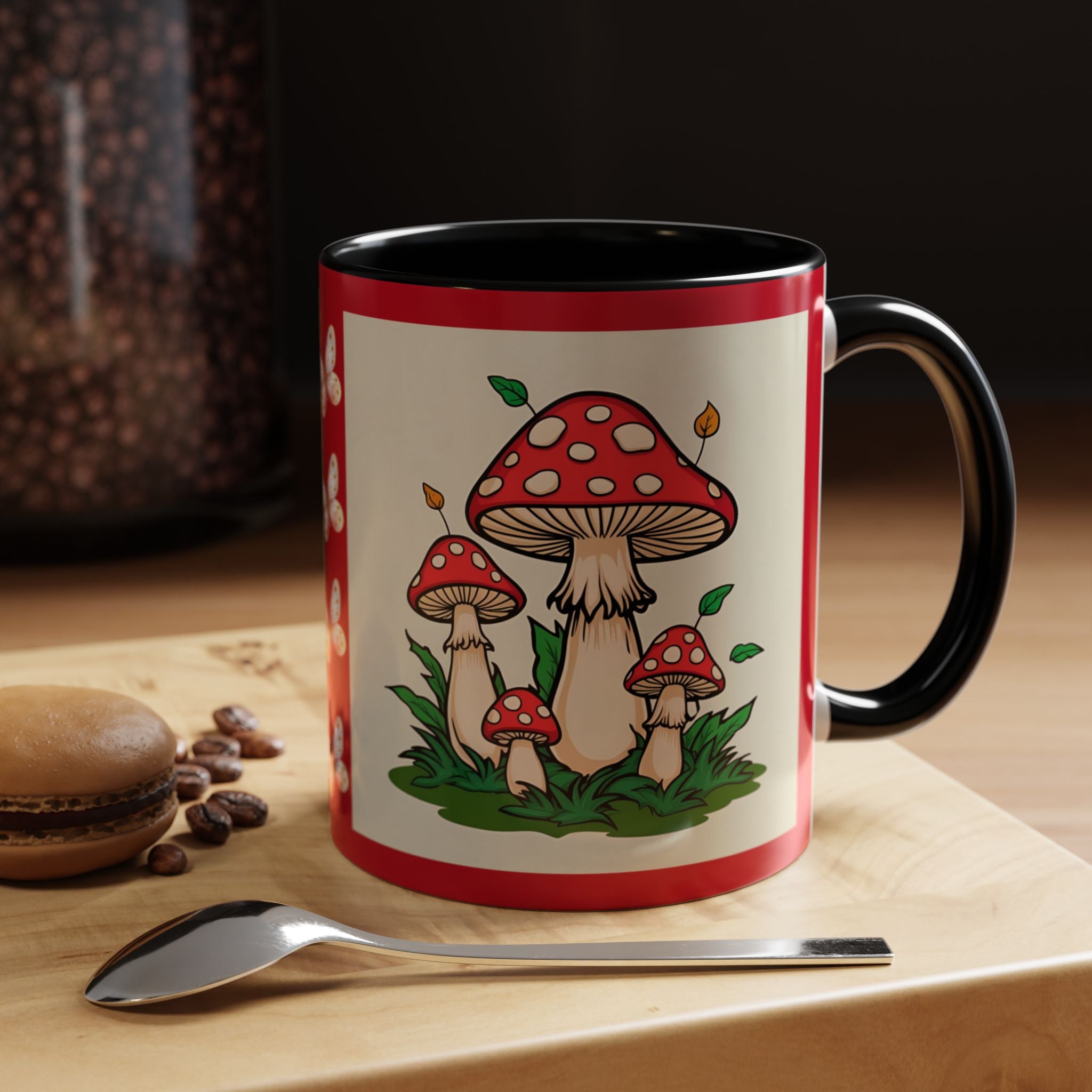 Mushroom Coffee Mug Accent Toadstool Design