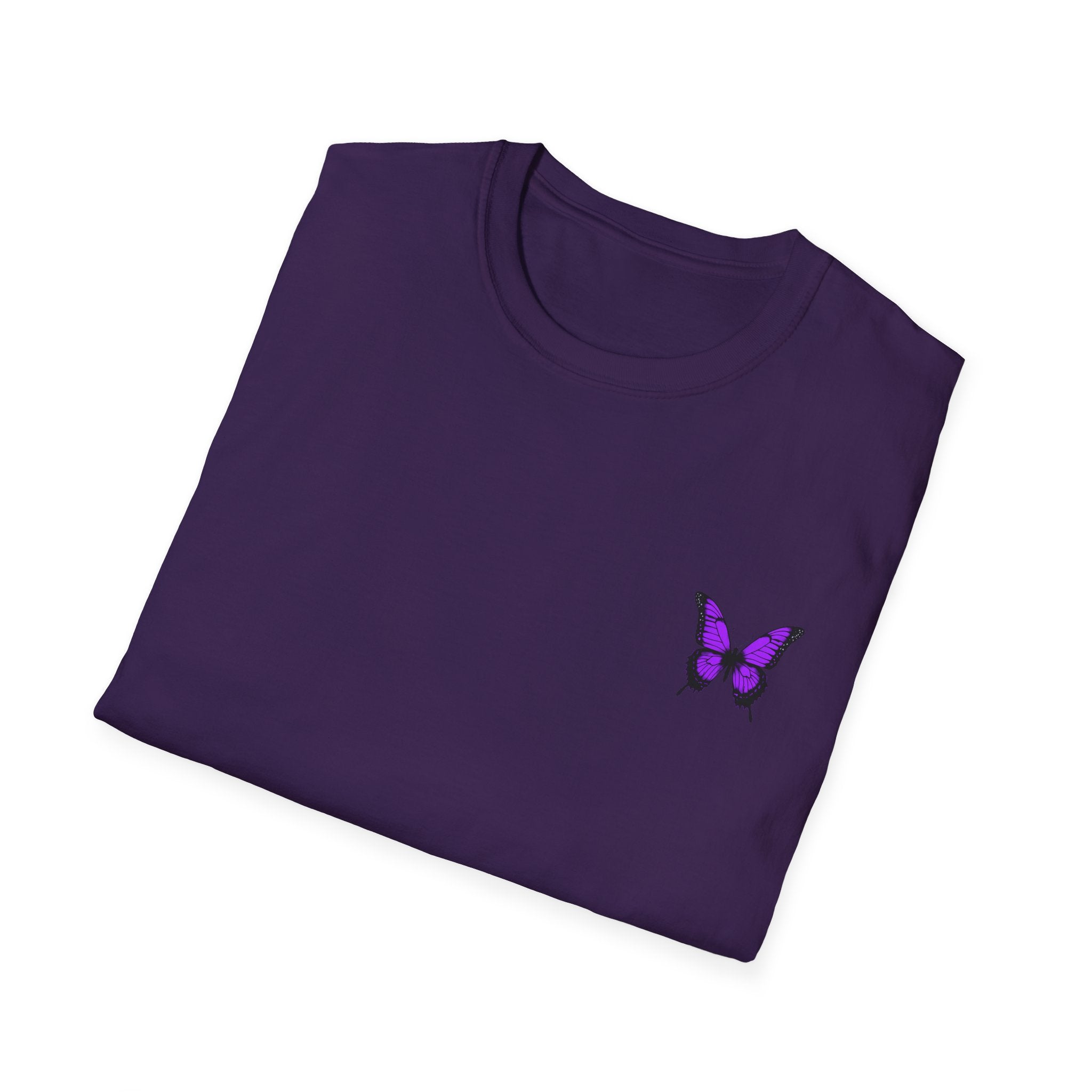 Gothic Butterfly Skull T-Shirt - Unisex Softstyle Tee