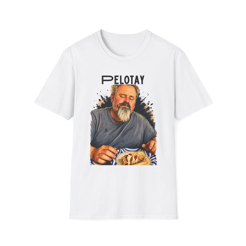 Pelotay Portrait T‑Shirt — Relaxed Bearded Man Graphic Tee