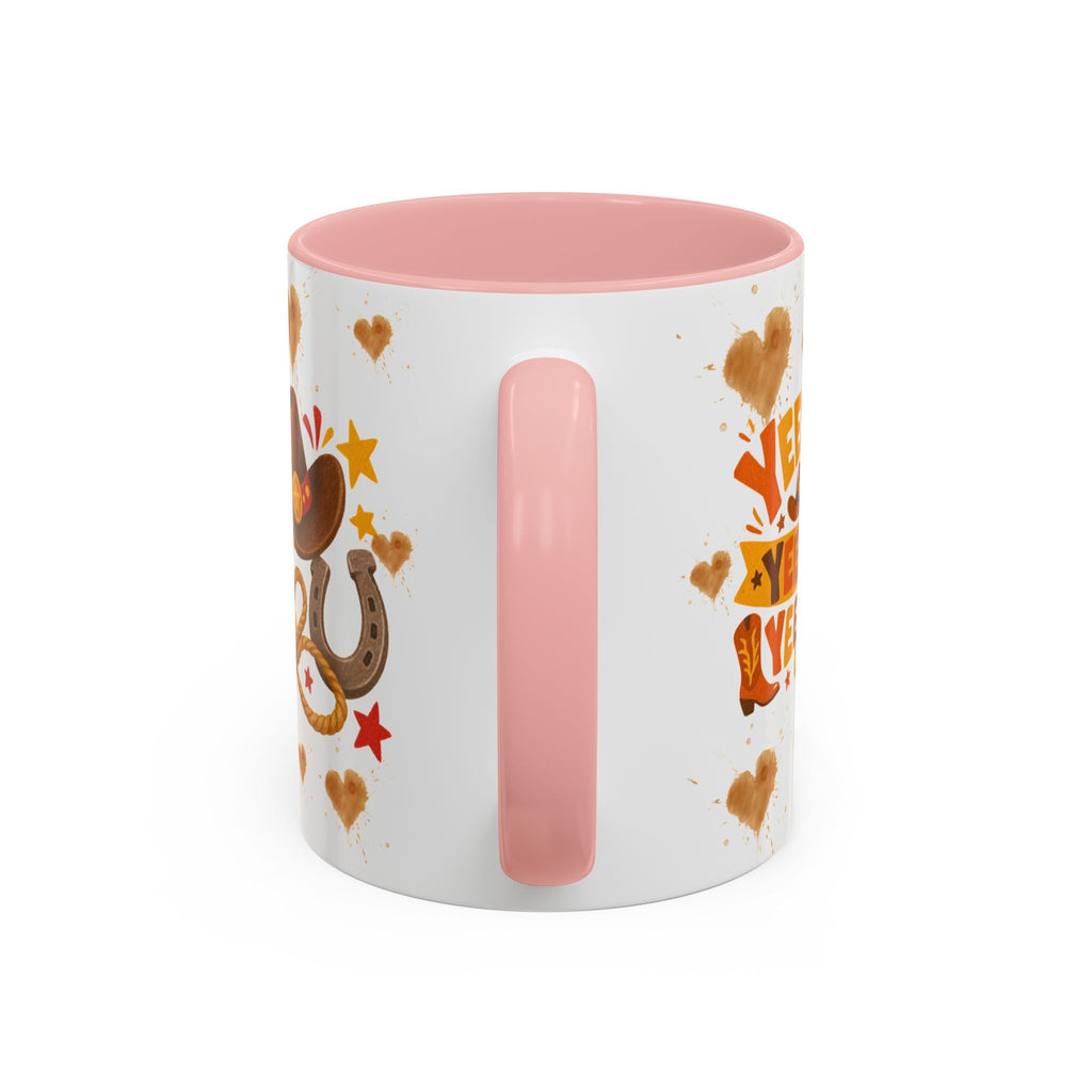 Cowgirl Pony Mug | Cute Western Horse Coffee Cup, Accent Black Handle