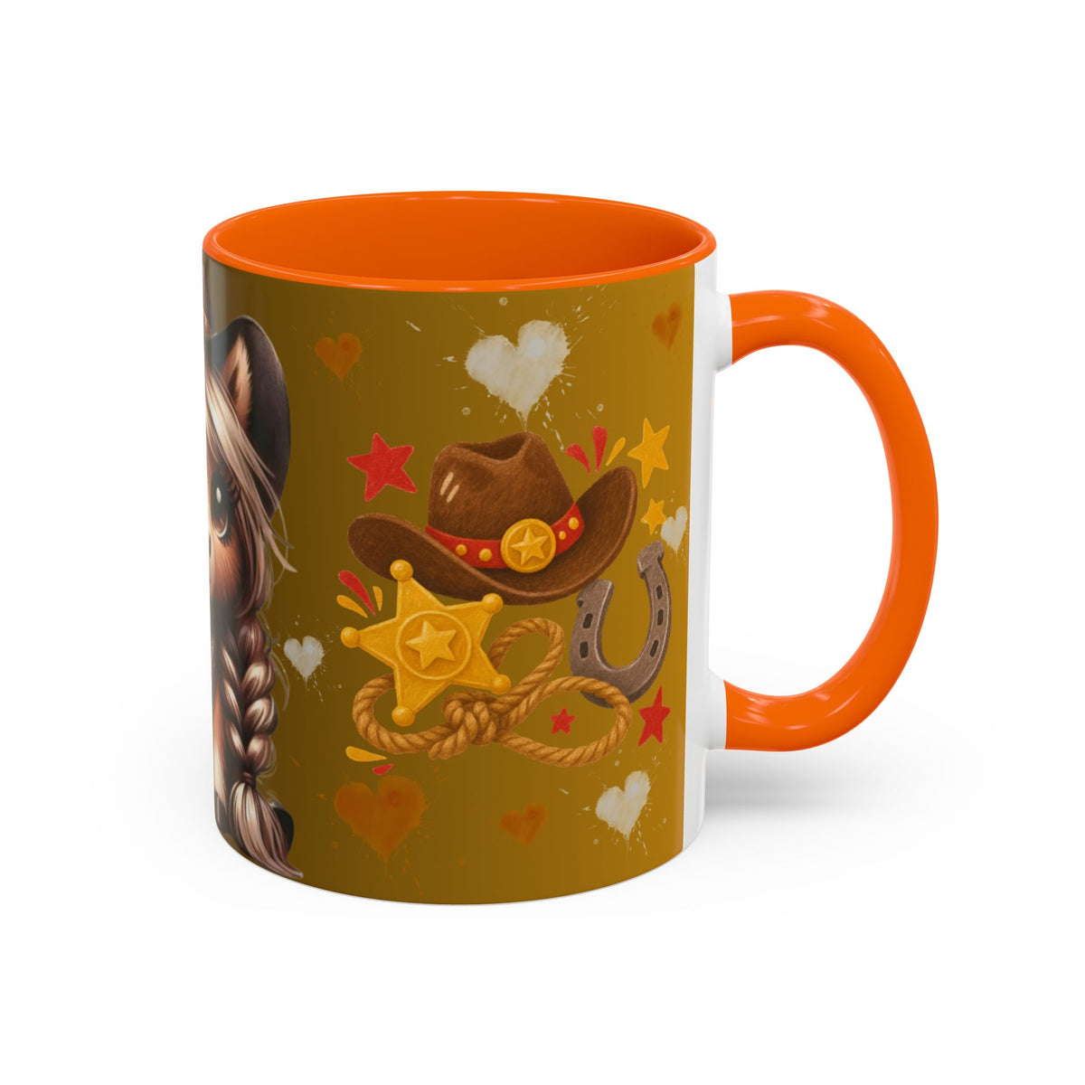 Cowgirl Pony Mug | Accent Coffee Mug 11oz 15oz, Western Cute Horse Design