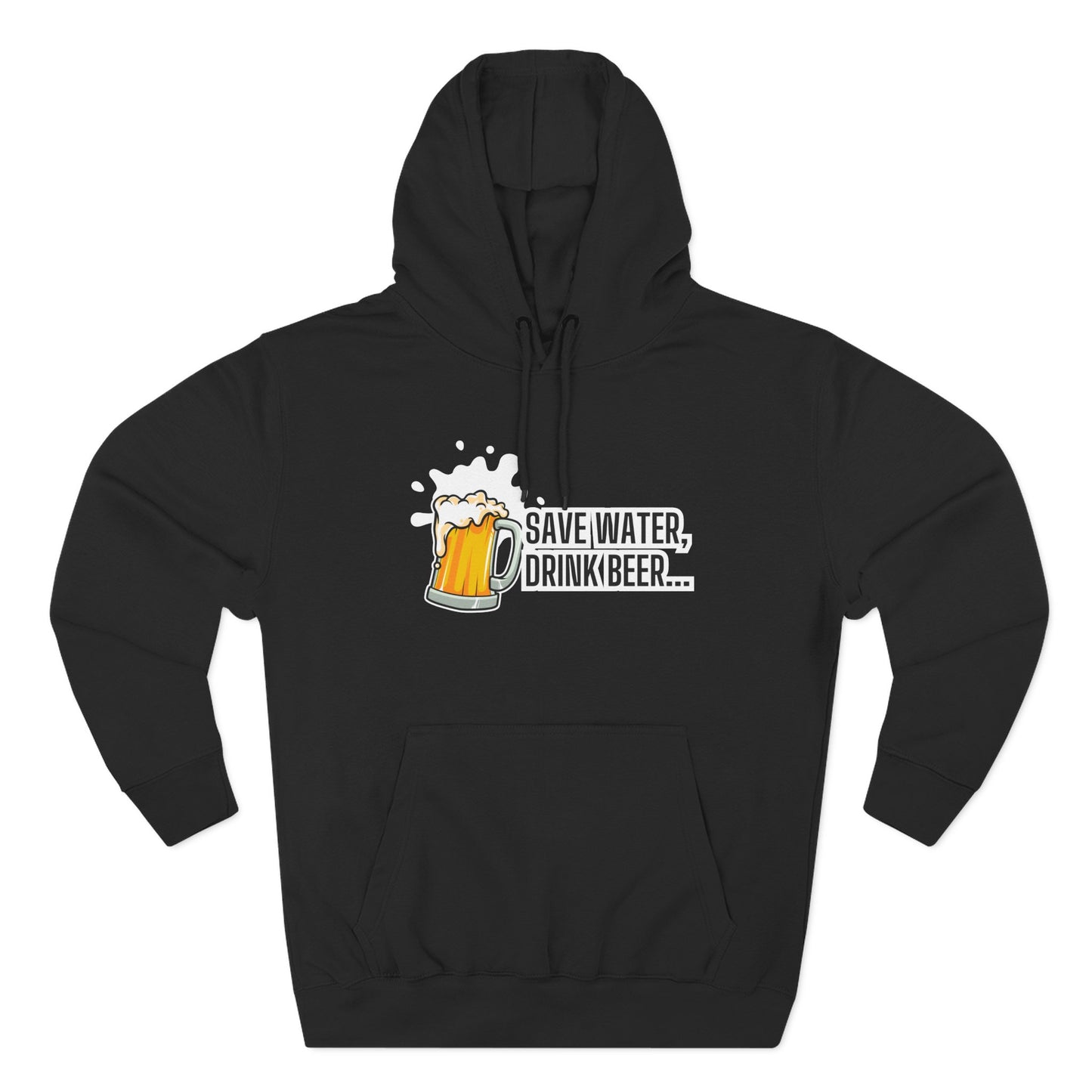 Save Water Drink Beer Hoodie – Funny Beer Graphic Pullover for Brewers & Party Lovers
