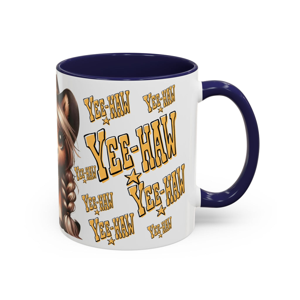 Cowgirl Pony Illustration Mug | Yee-Haw Accent Coffee Mug 11oz/15oz