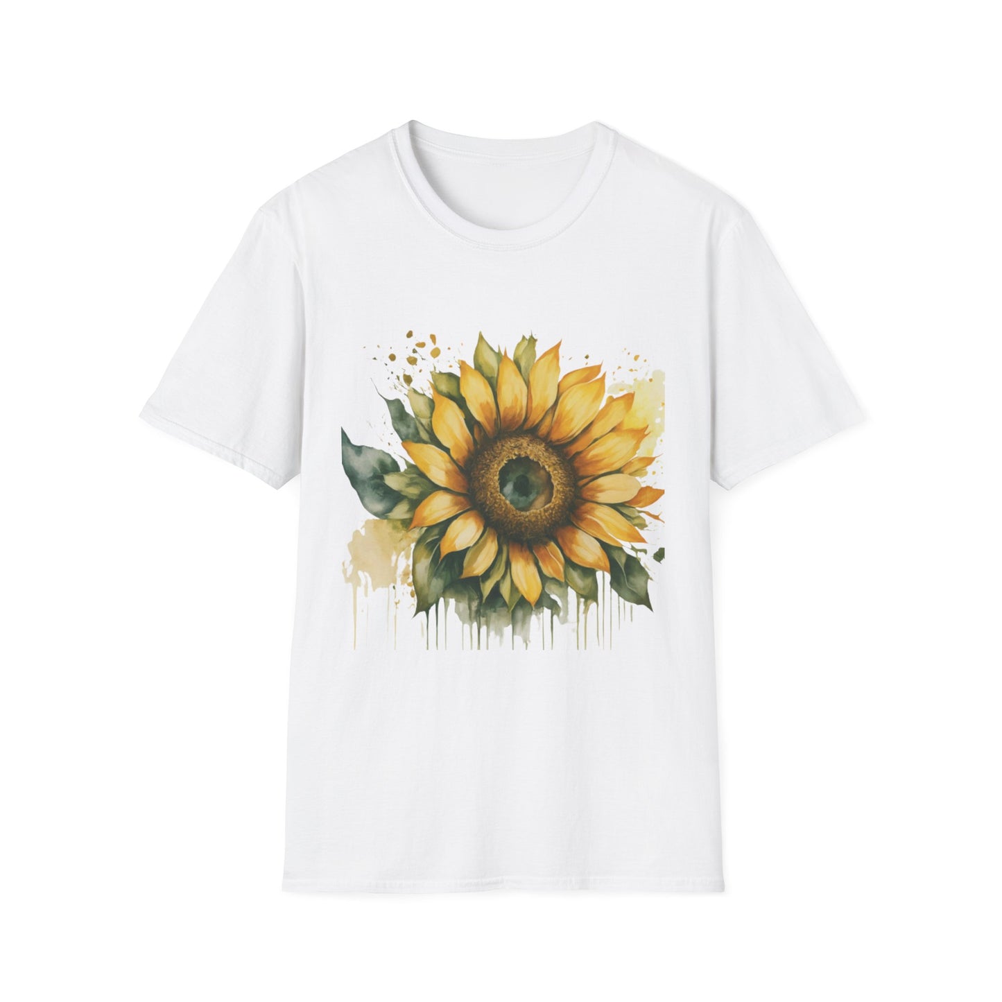 Sunflower Unisex Softstyle T-Shirt | Floral Tee for Nature Lovers, Gift for Birthdays, Summer Parties, Garden Events, Eco-Friendly Fashion
