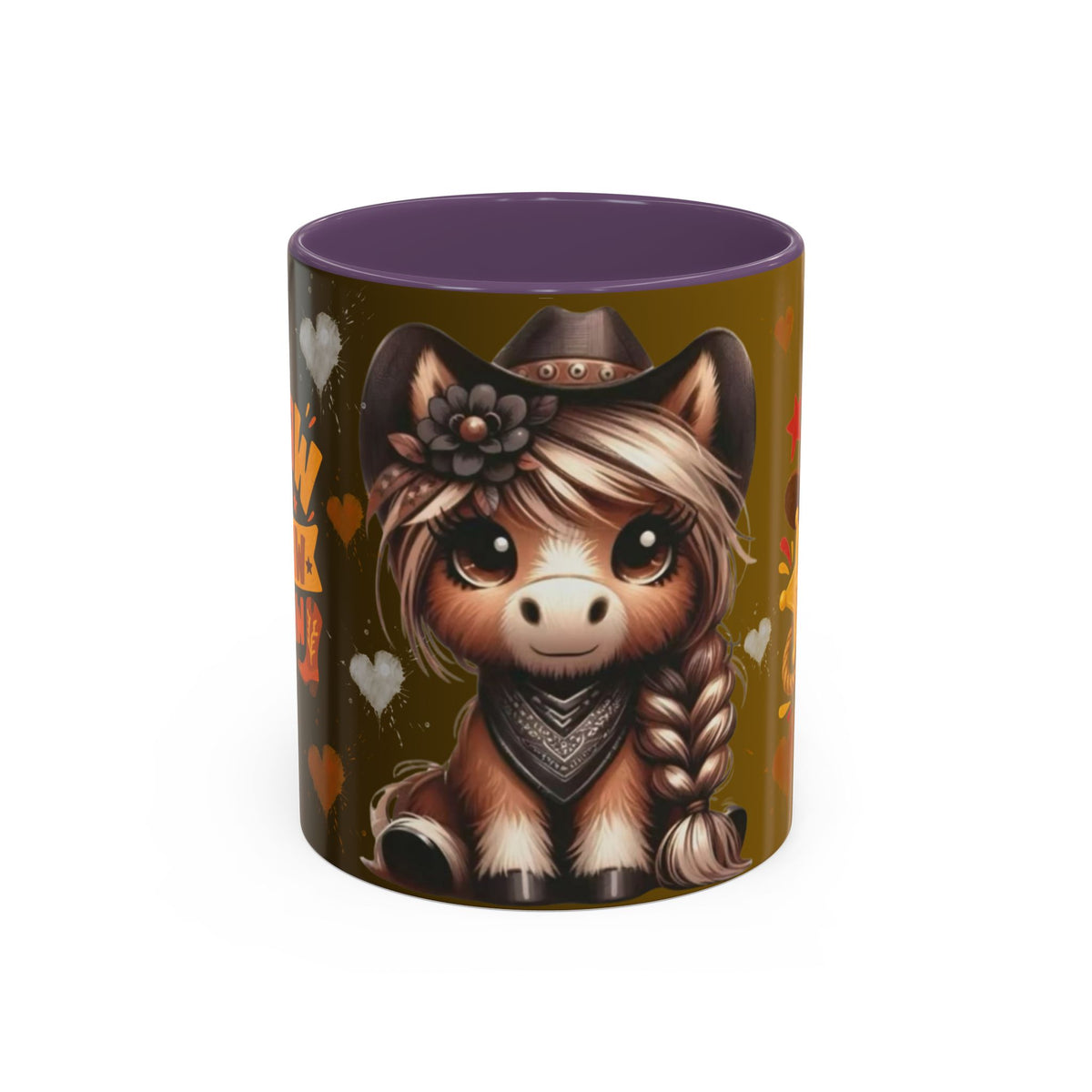 Cowgirl Pony Mug | Accent Coffee Mug 11oz 15oz, Western Cute Horse Design