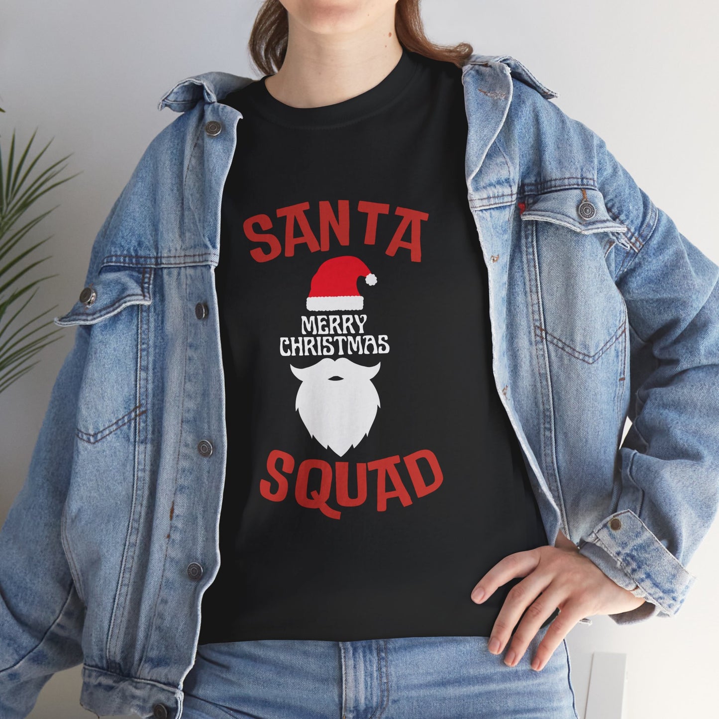 Santa Squad T‑Shirt — Merry Christmas Santa Beard Graphic Tee