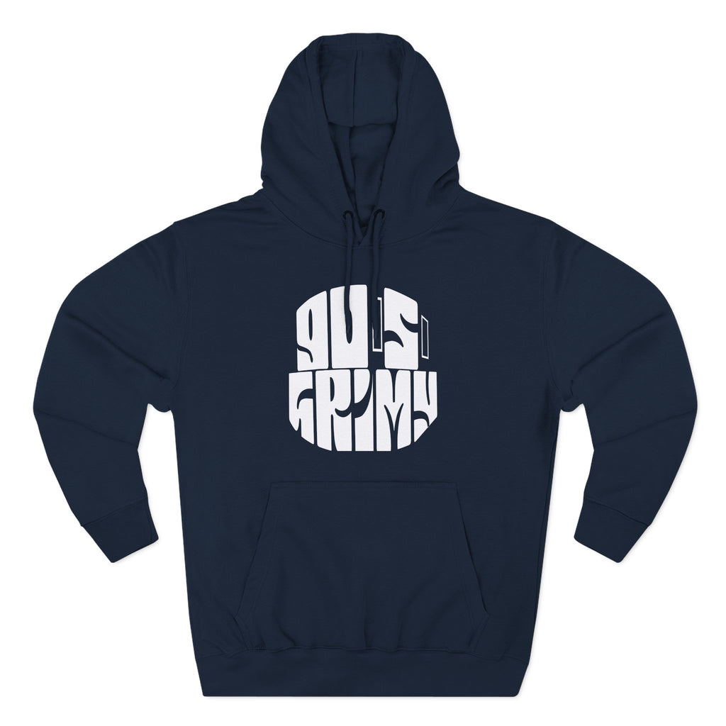 Retro 'Guilty As Charged' Graphic Hoodie — Vintage Circle Logo Pullover