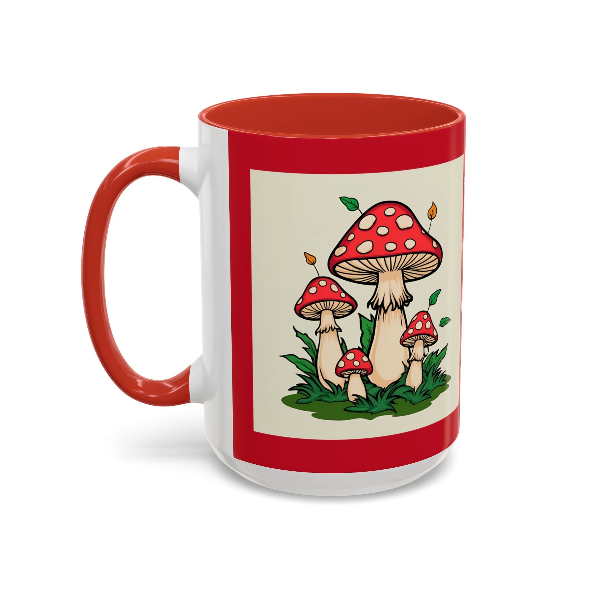 Mushroom Coffee Mug Accent Toadstool Design