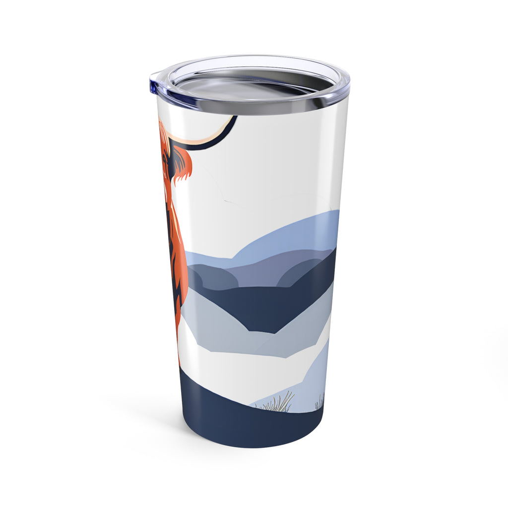 Tumbler Highland Cow 20oz Insulated Scottish Highland Cattle Travel Mug