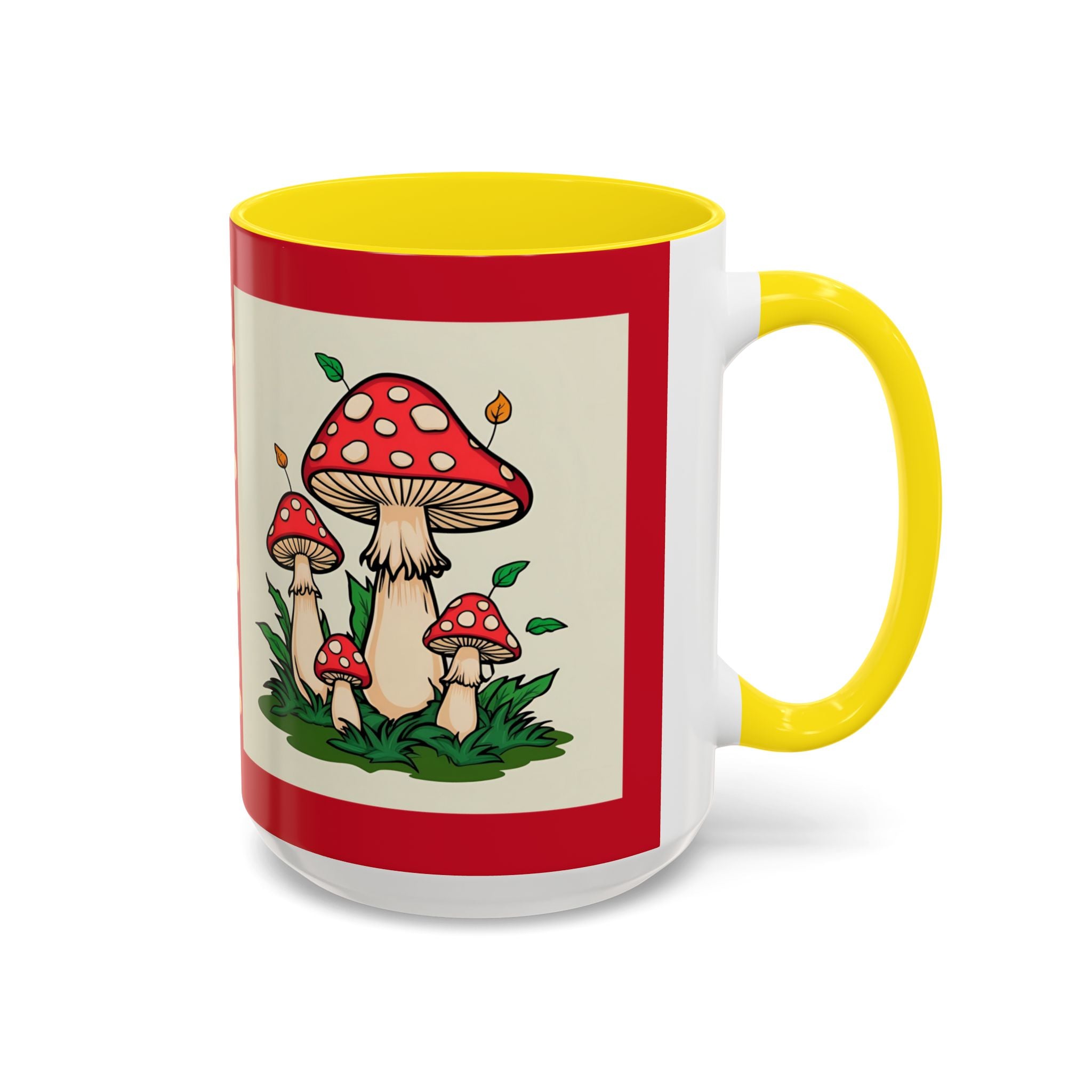 Mushroom Coffee Mug Accent Toadstool Design