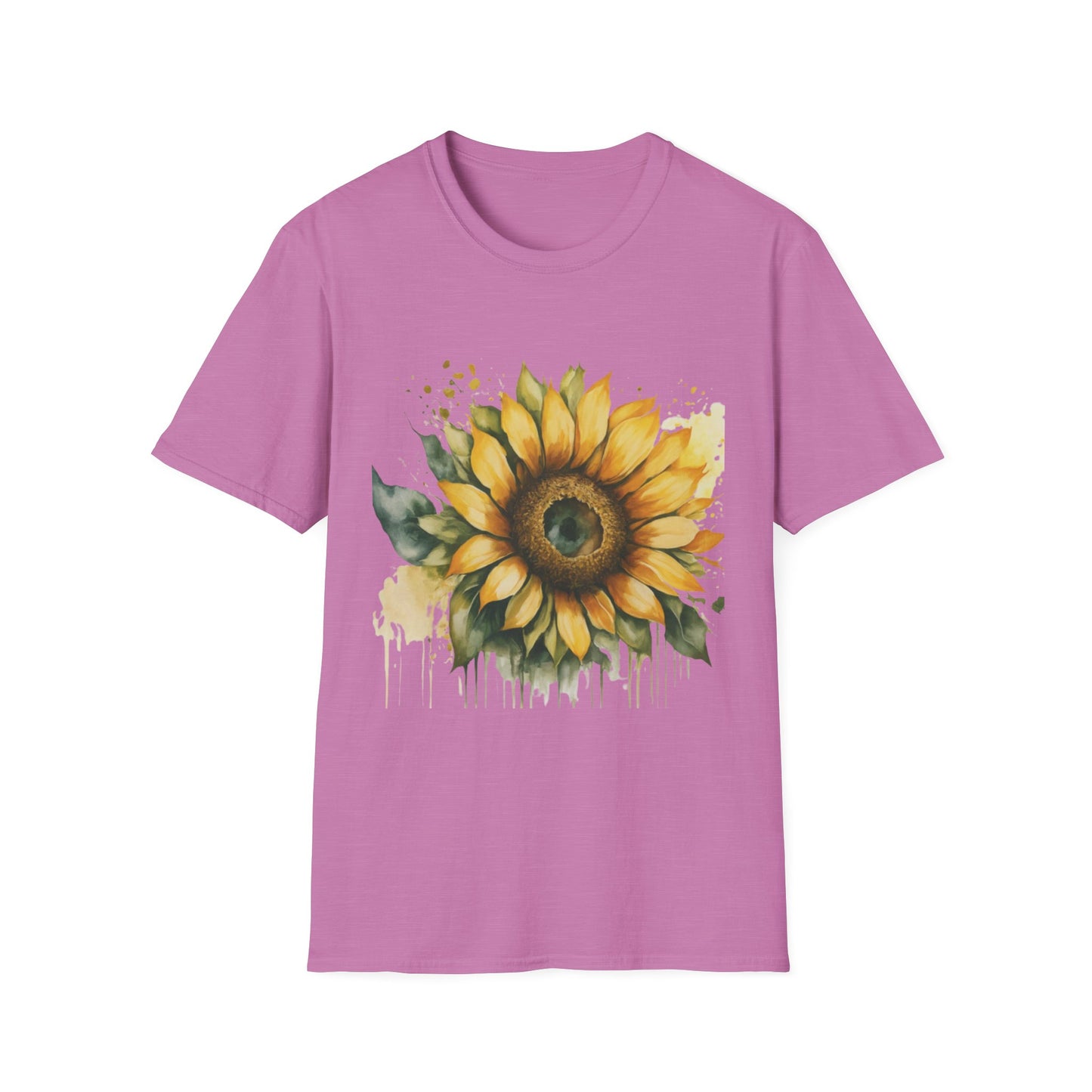 Sunflower Unisex Softstyle T-Shirt | Floral Tee for Nature Lovers, Gift for Birthdays, Summer Parties, Garden Events, Eco-Friendly Fashion