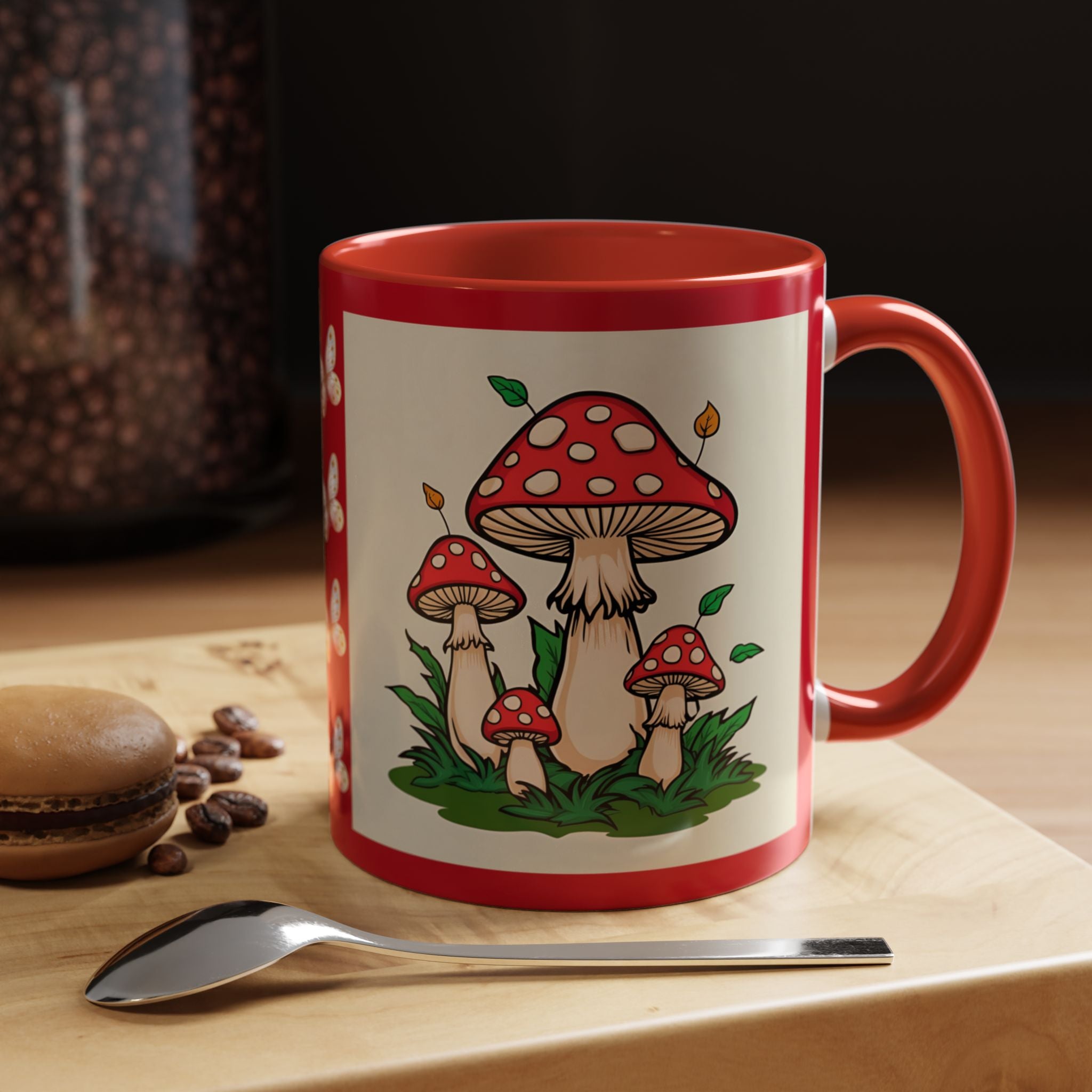 Mushroom Coffee Mug Accent Toadstool Design