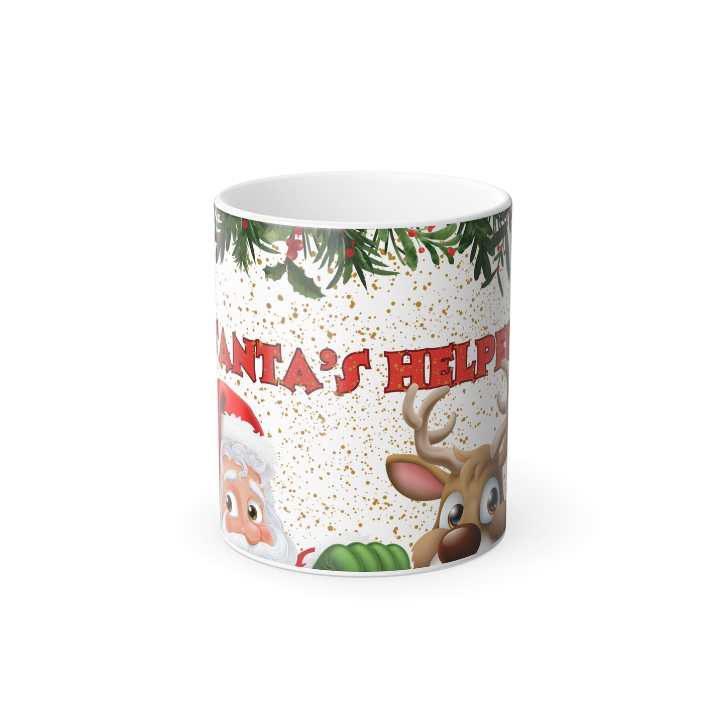 Santa's Helper Christmas Color Morphing Mug, 11oz
