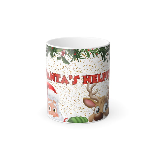 Santa's Helper Christmas Color Morphing Mug, 11oz