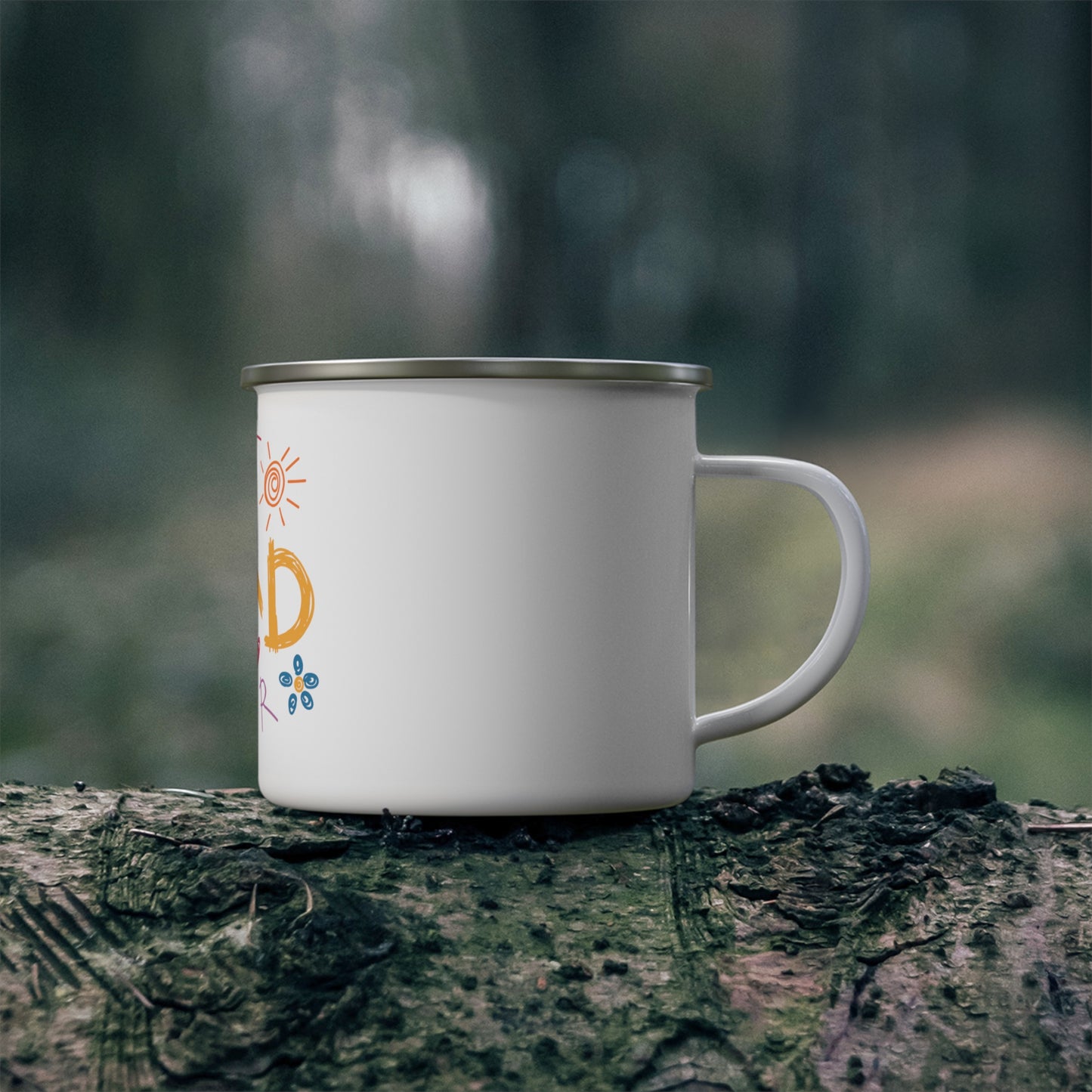 Best Dad Ever Mug:  Enamel Mug for Dad