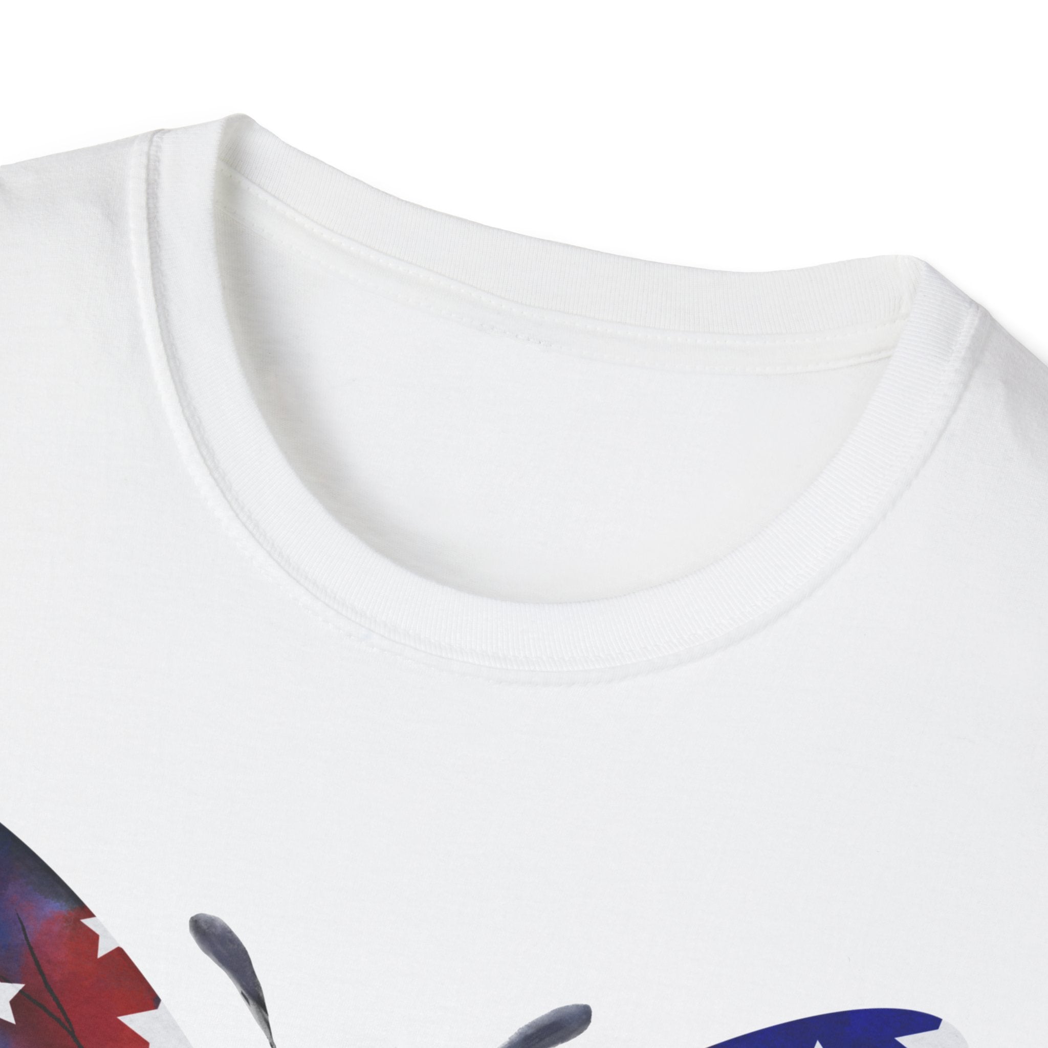 Unite Comfort and Patriotism with this Butterfly Flag Soft Style T-Shirt