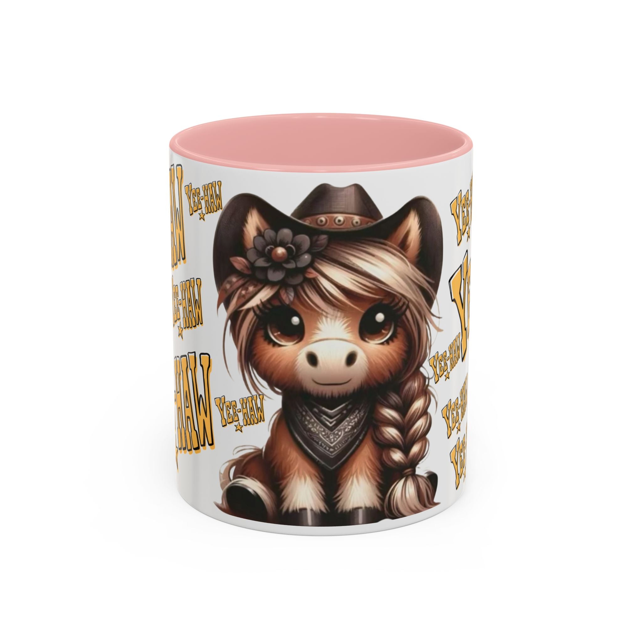 Cowgirl Pony Illustration Mug | Yee-Haw Accent Coffee Mug 11oz/15oz