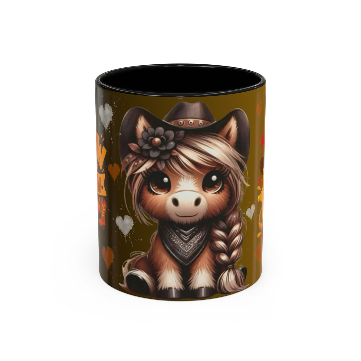 Cowgirl Pony Mug | Accent Coffee Mug 11oz 15oz, Western Cute Horse Design
