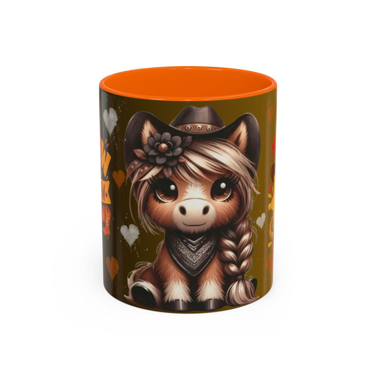 Cowgirl Pony Mug | Accent Coffee Mug 11oz 15oz, Western Cute Horse Design