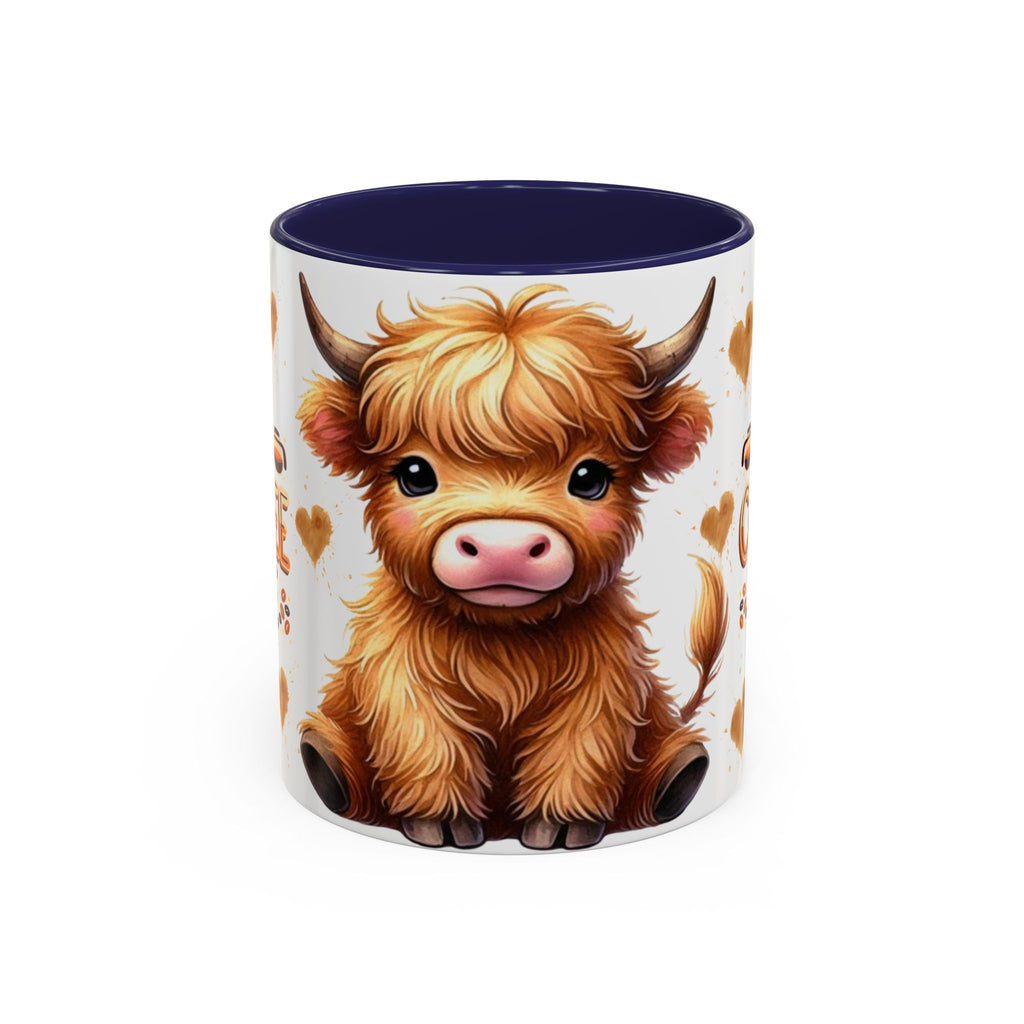 Cute Highland Cow It's Coffee Time Mug | Accent Coffee Mug