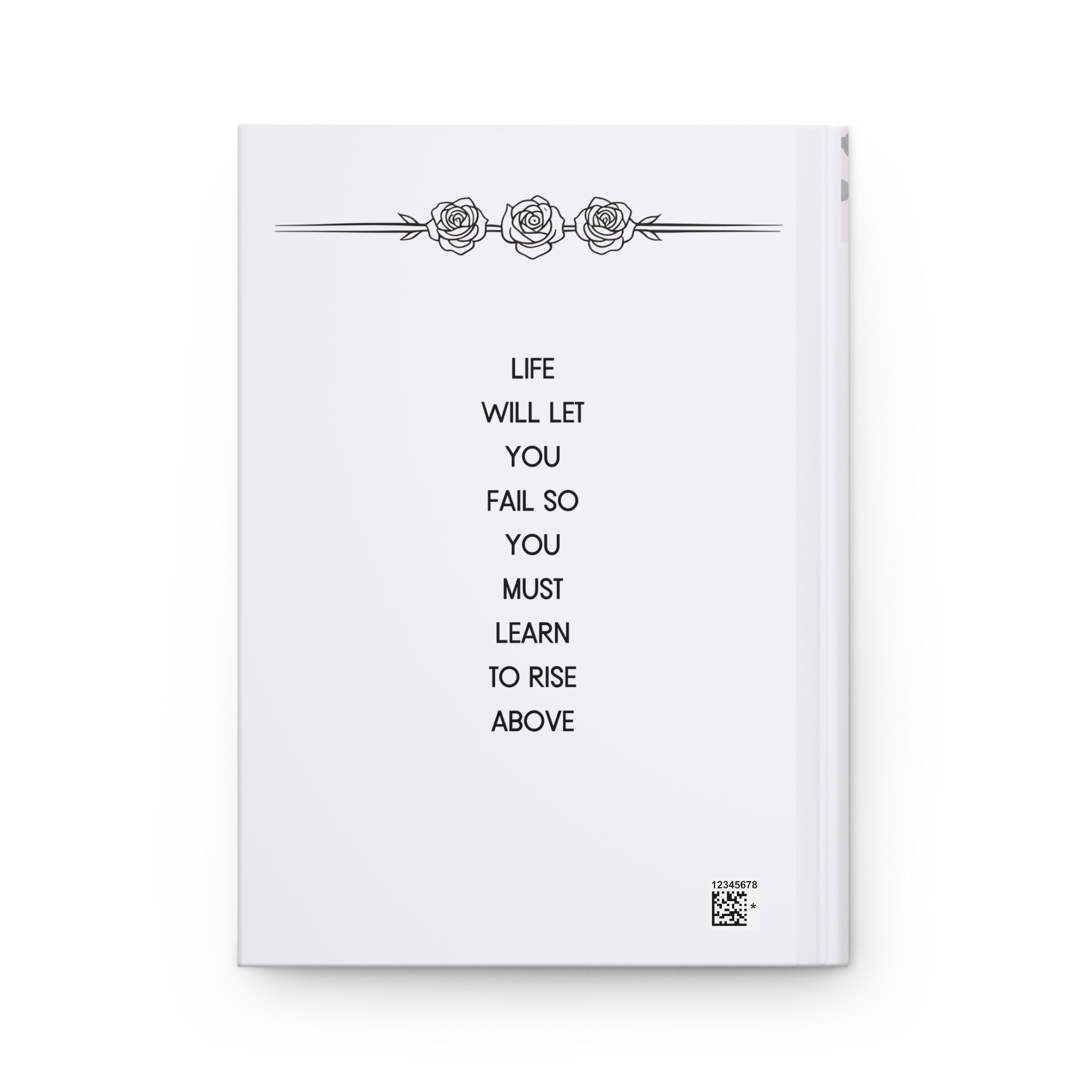 Inspirational Rose Hardcover Journal - Daily Reflection & Goal Setting